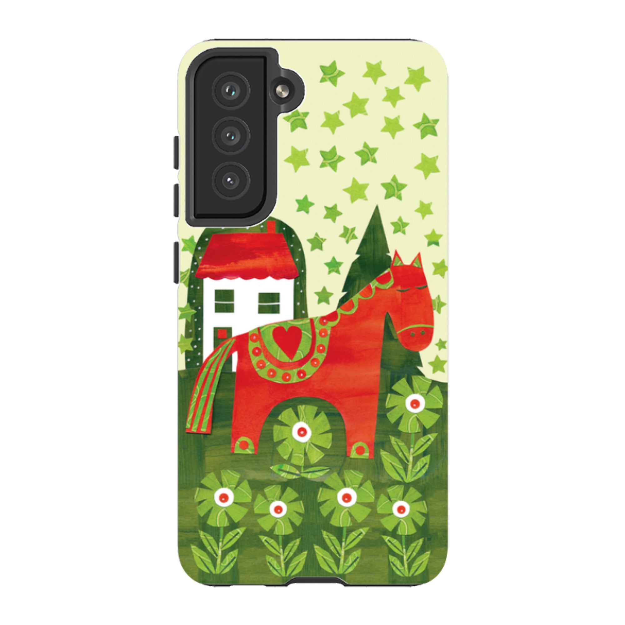 Samsung Tough Case - Red Dala Horse By Tracey English