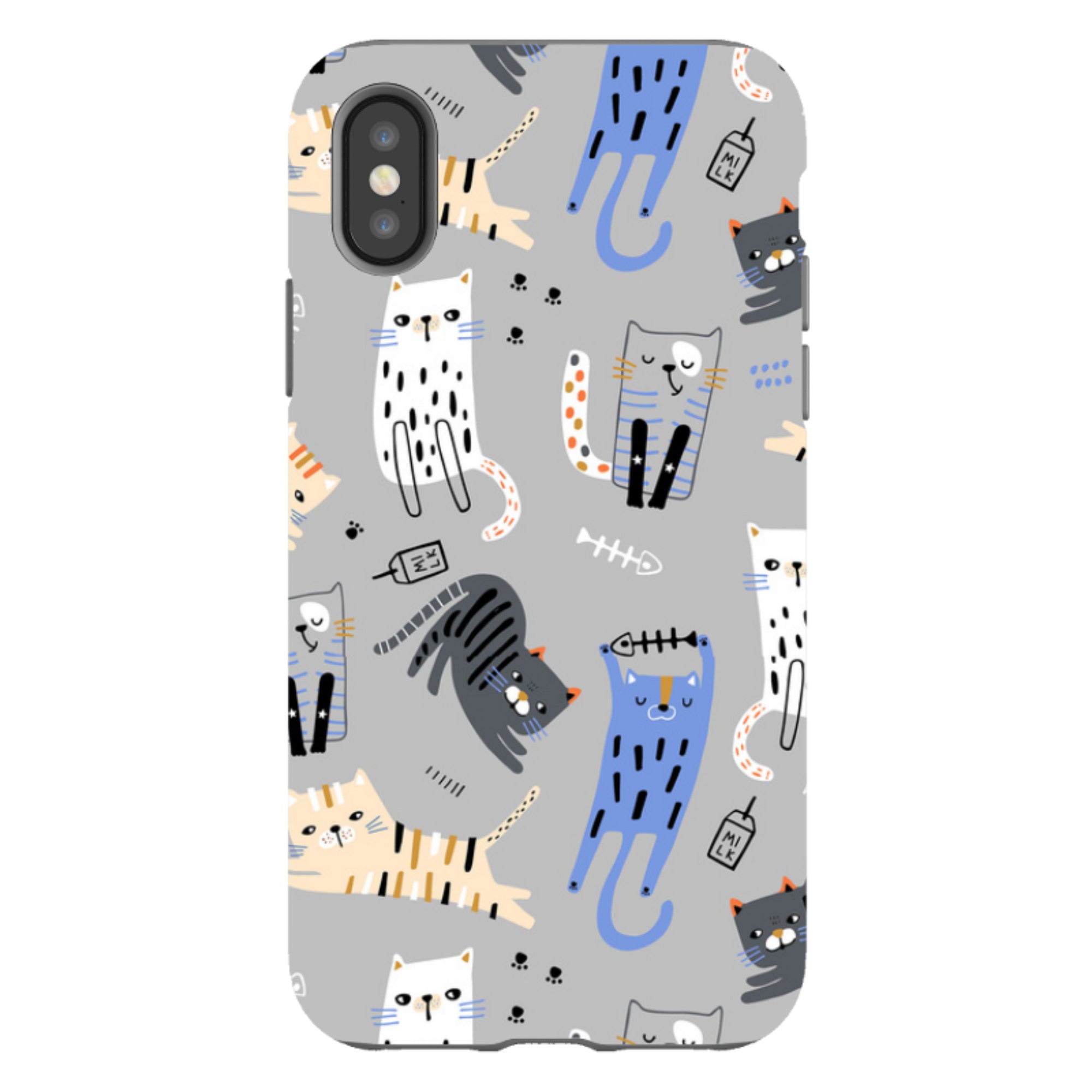 iPhone Tough Case - Cat And Bone