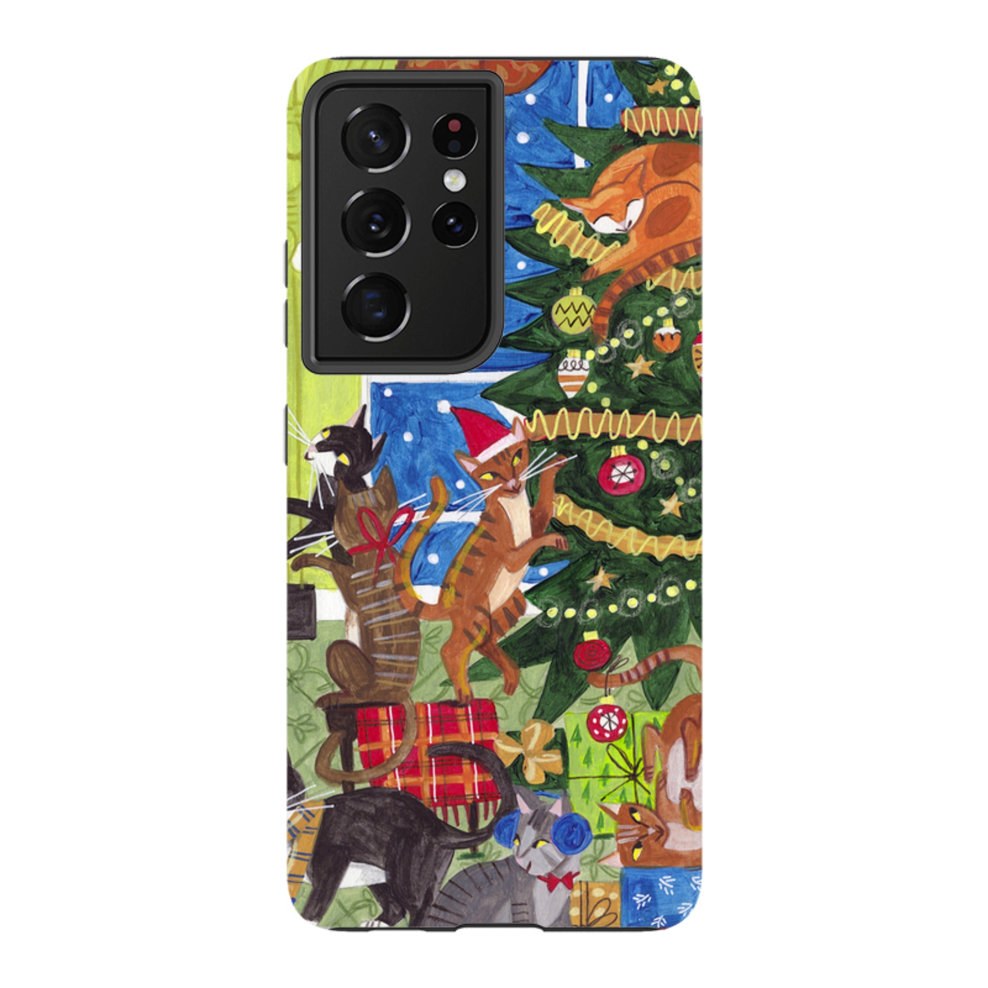 Samsung Tough Case - Christmas cats By Caroline Bonne Muller