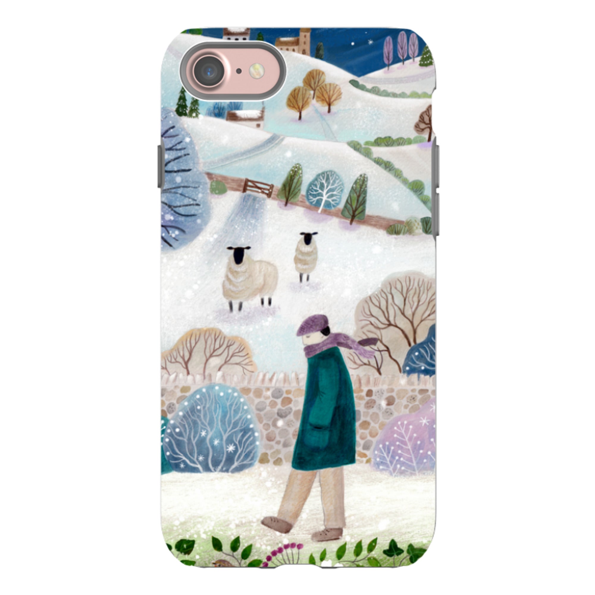iPhone Tough Case - Across Snowy Fields By Bex Parkin