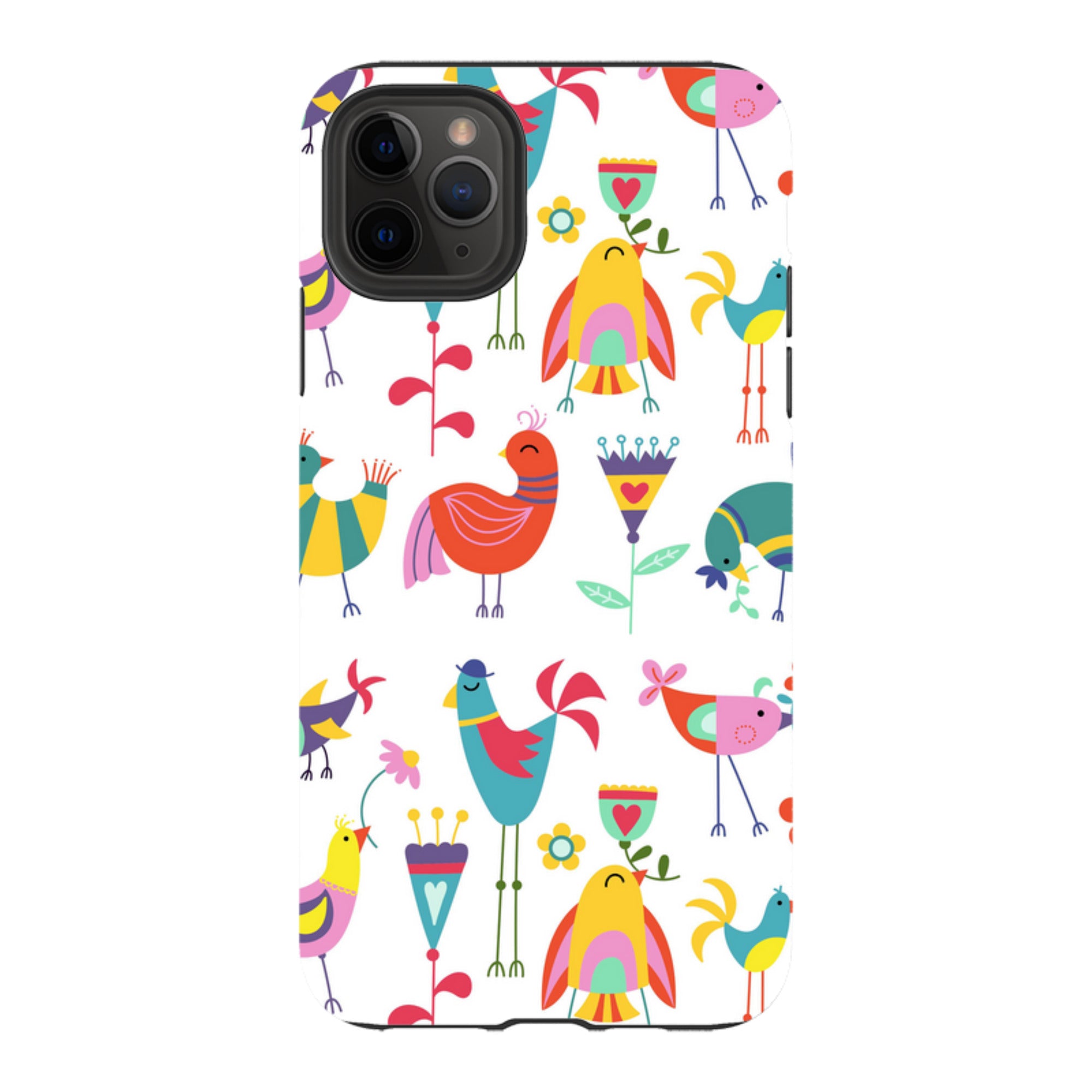 iPhone Tough Case - Folky Birds By Suzy Taylor