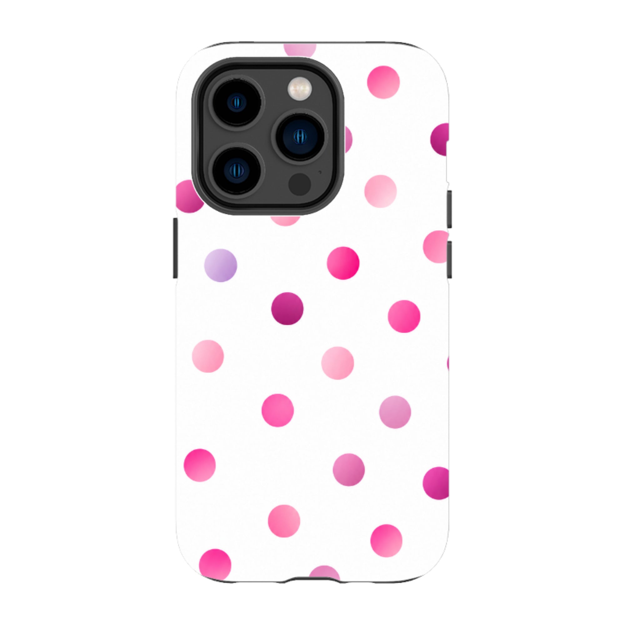 iPhone Tough Case - Pink Polka Dot