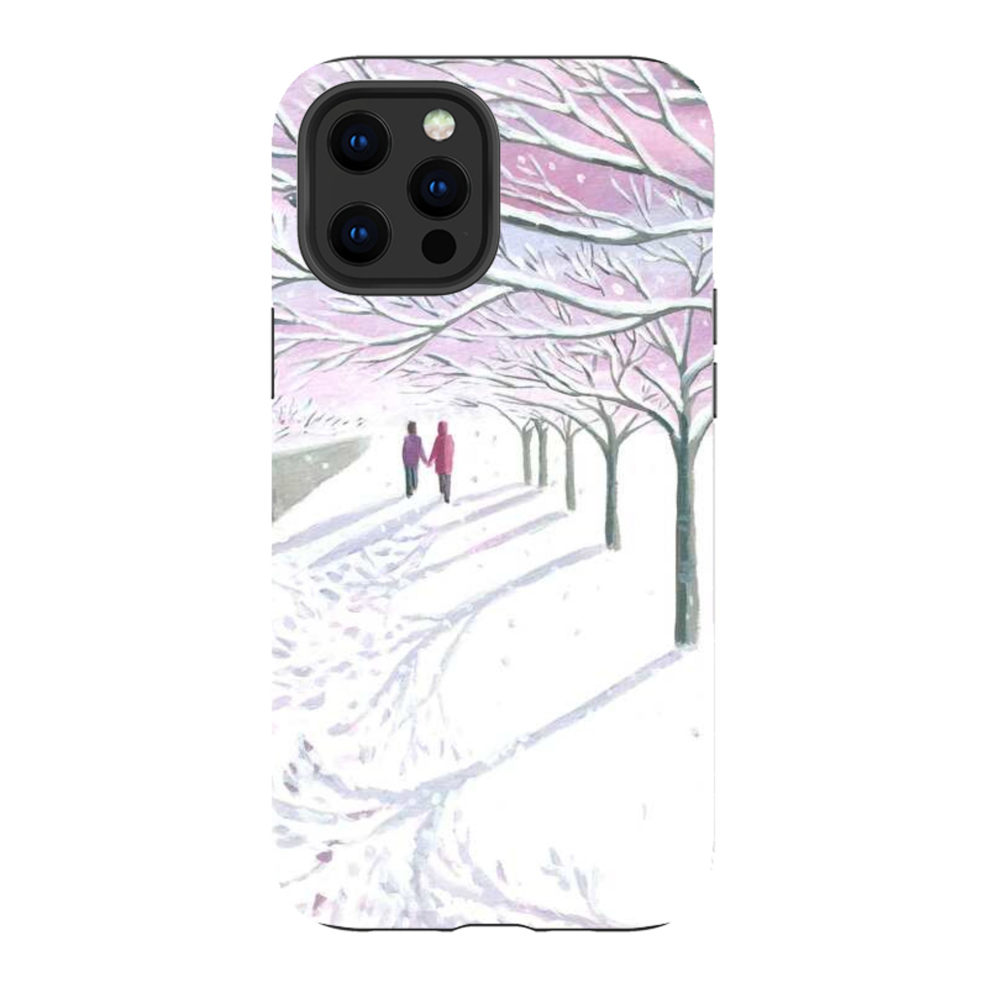 iPhone Tough Case - Snowy Park By Mary Stubberfield