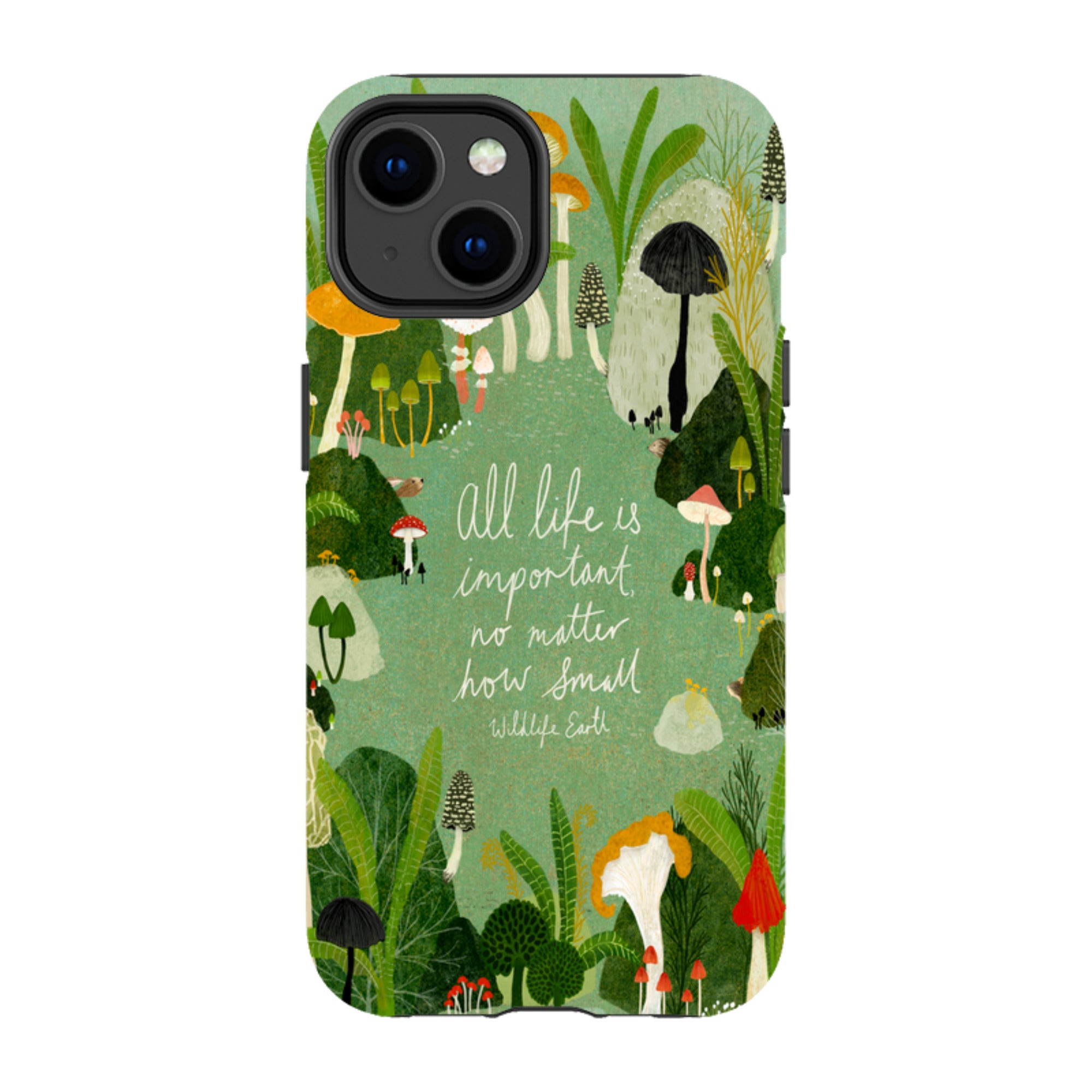 iPhone Tough Case - Wildlife Text By Katherine Quinn