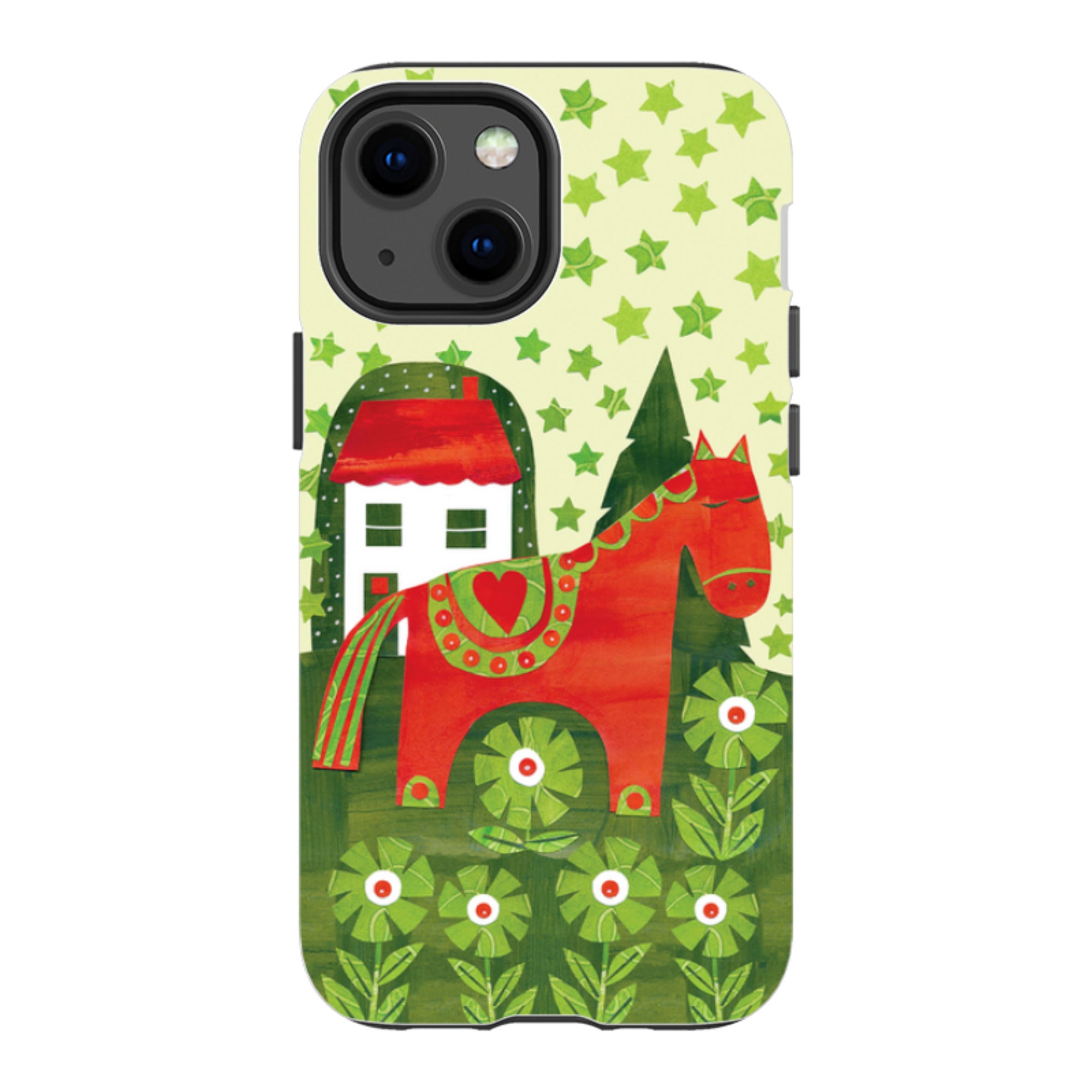 iPhone Tough Case - Red Dala Horse By Tracey English