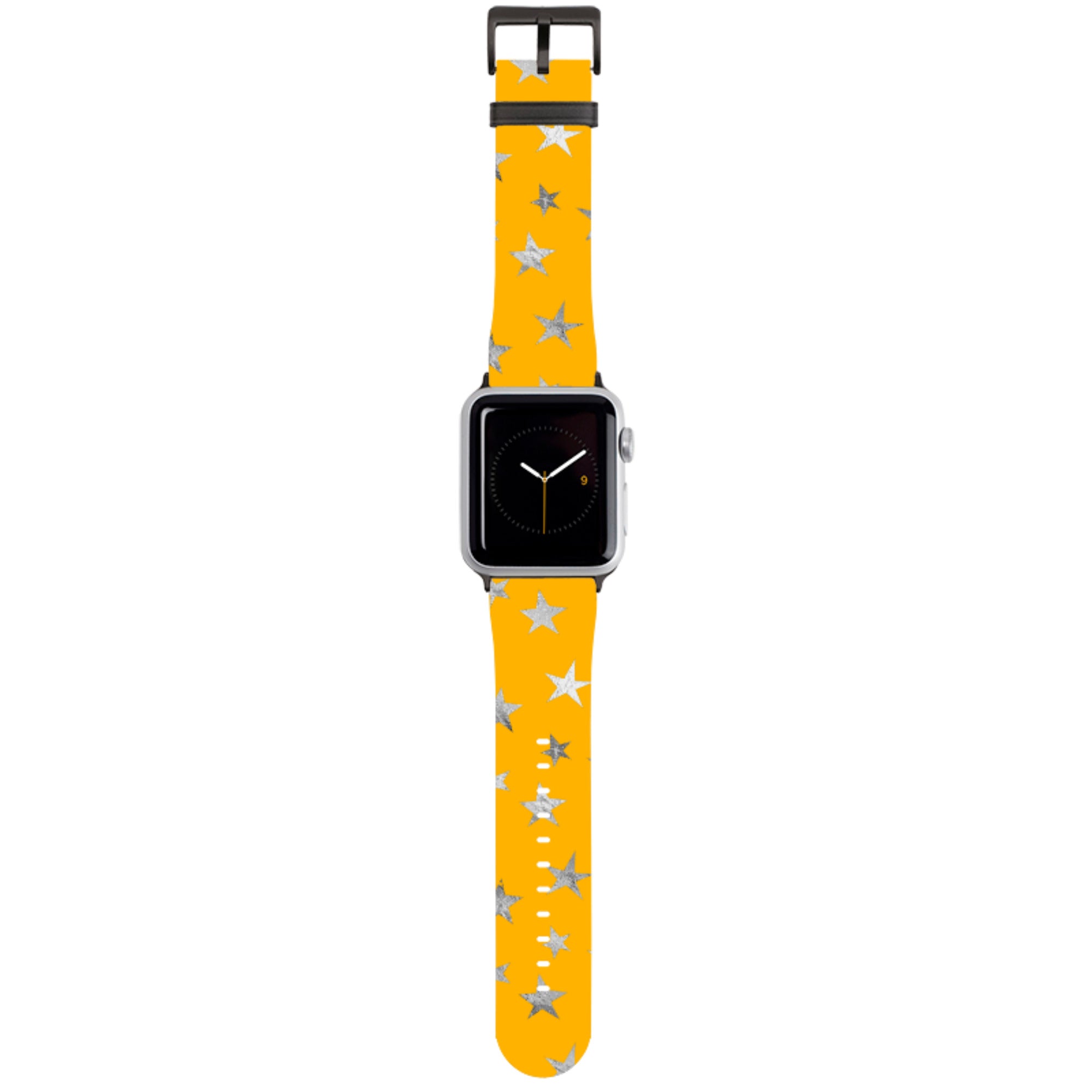 Honey Stars Silver Apple Watch Strap
