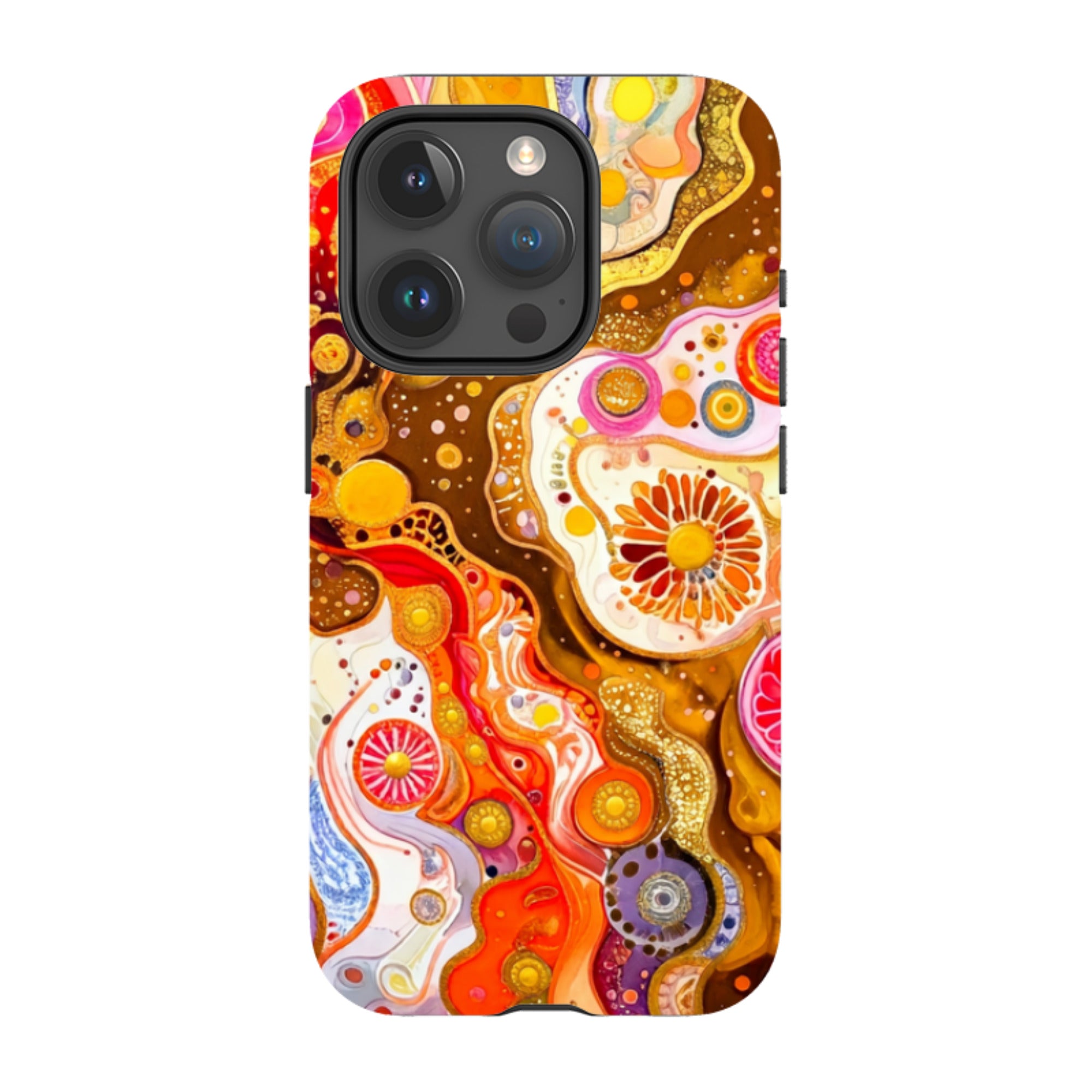 iPhone MagSafe Tough Case - Fire Marble