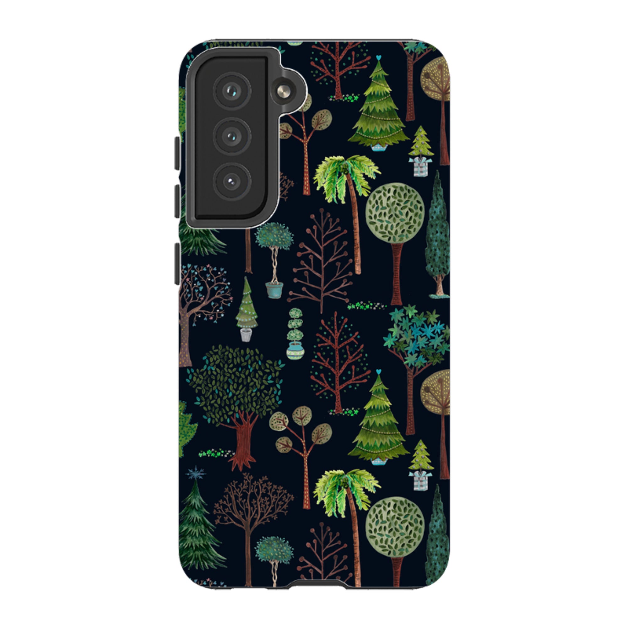 Samsung Tough Case - Xmas Trees Dark By Caroline Bonne Muller