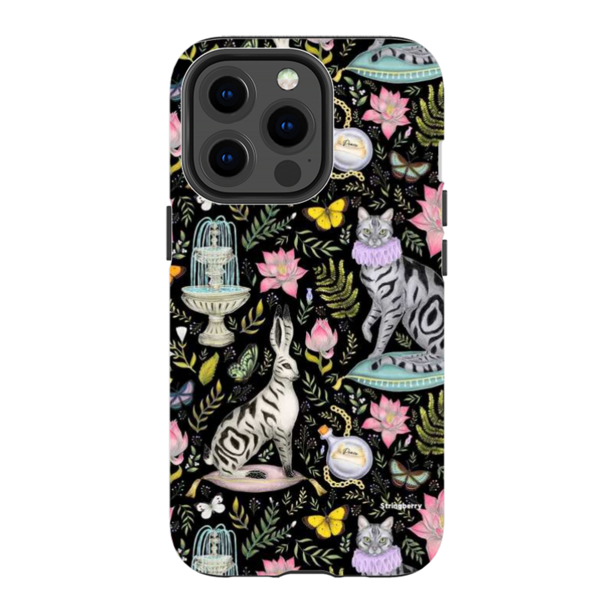 iPhone Tough Case - Lotus Garden By Catherine Rowe