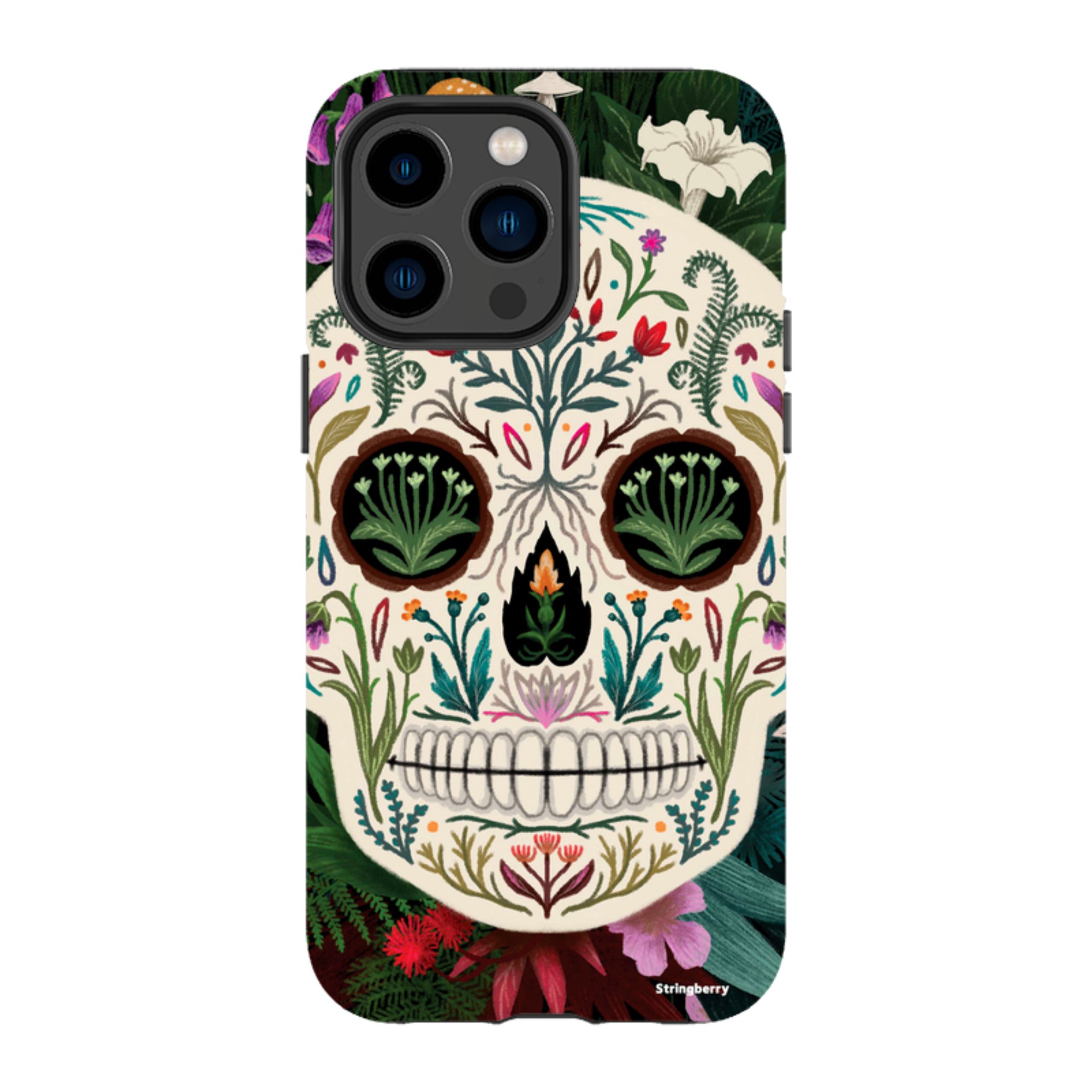 iPhone MagSafe Tough Case -  Poison Sugar Skull By Anna Stead