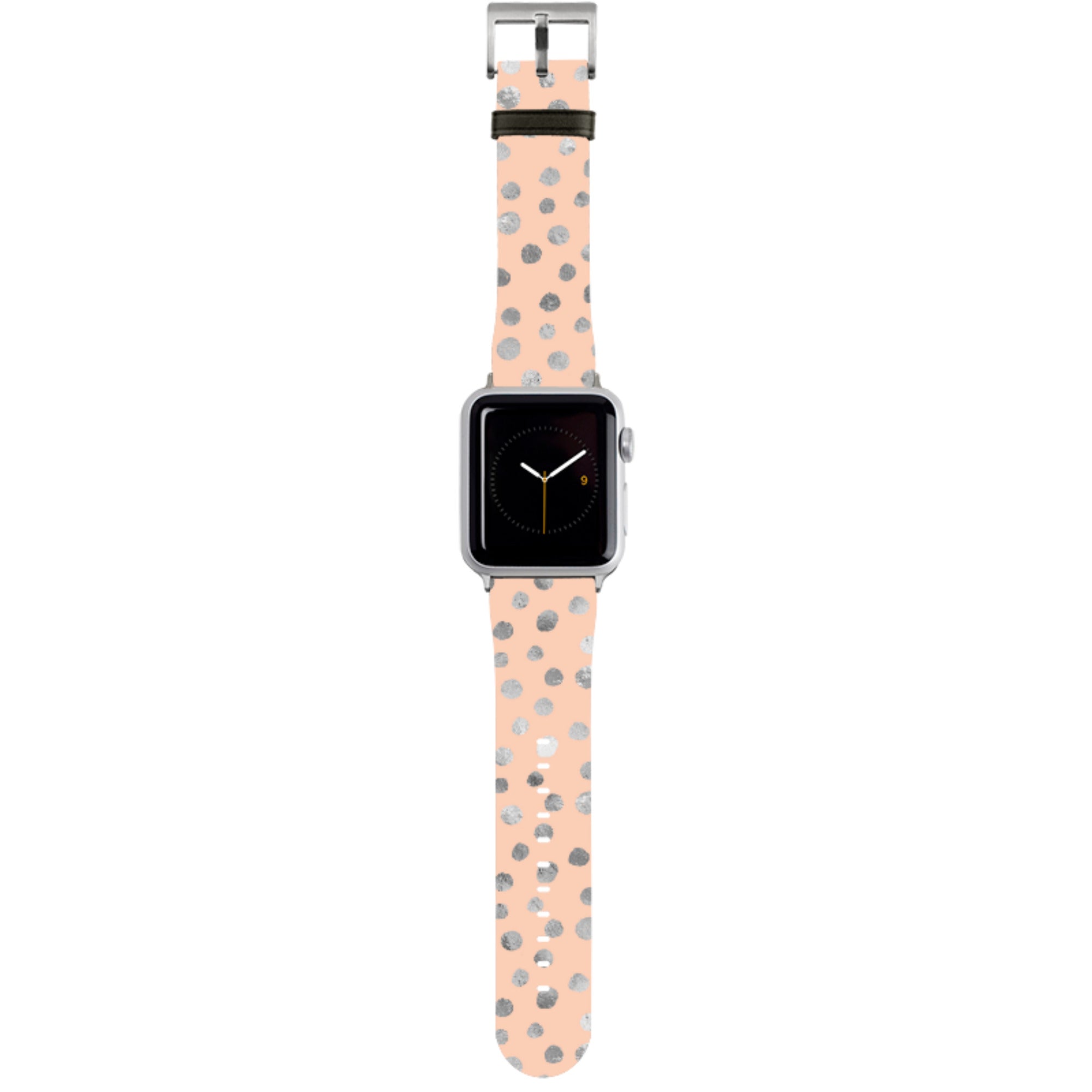 Pale and Silver Dots Apple Watch Strap