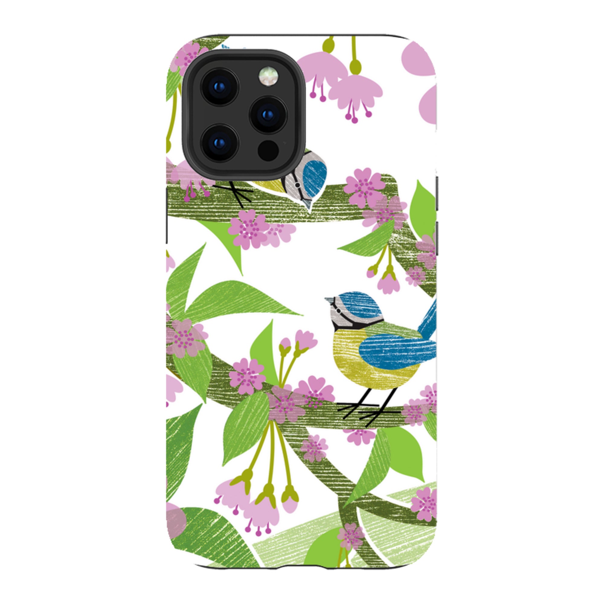 iPhone Tough Case - Blue Tits And Blossom By Liane Payne