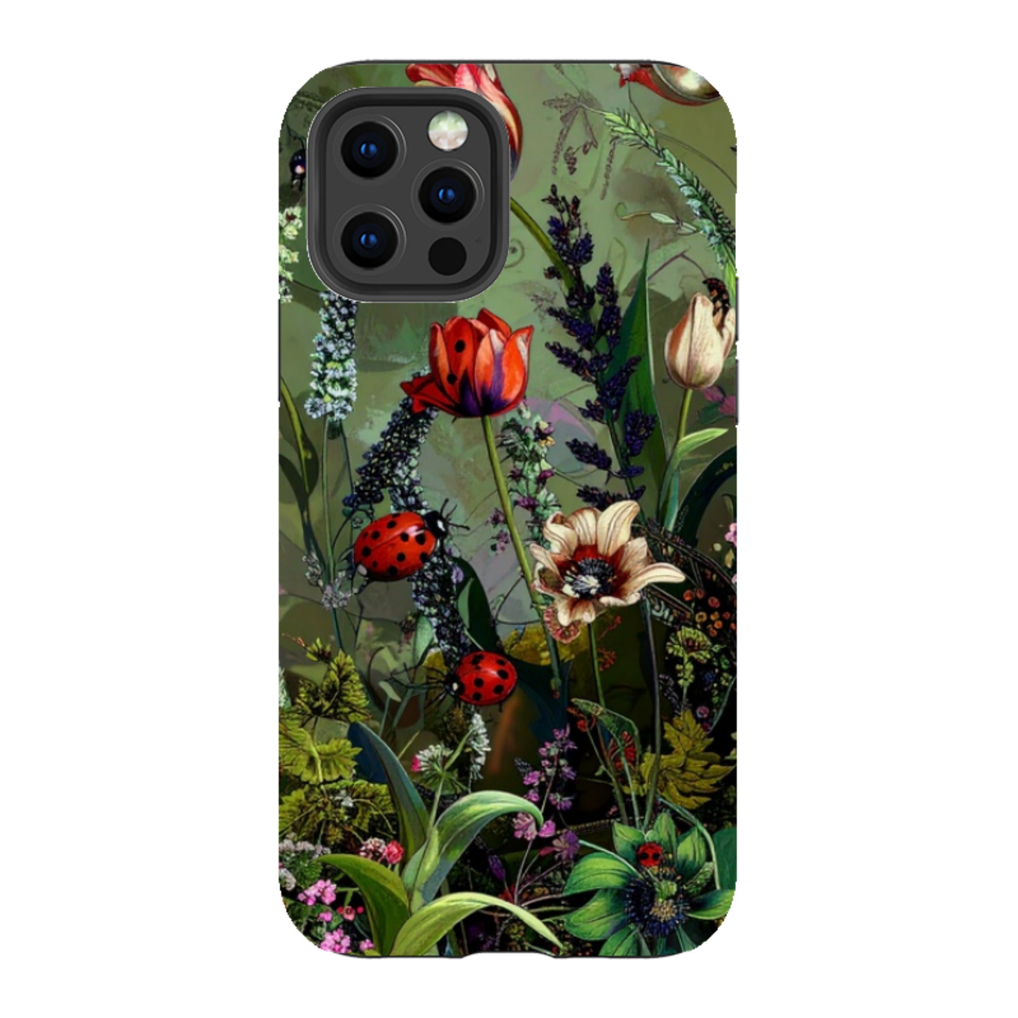 iPhone Tough Case - Green Vyne Ladybirds