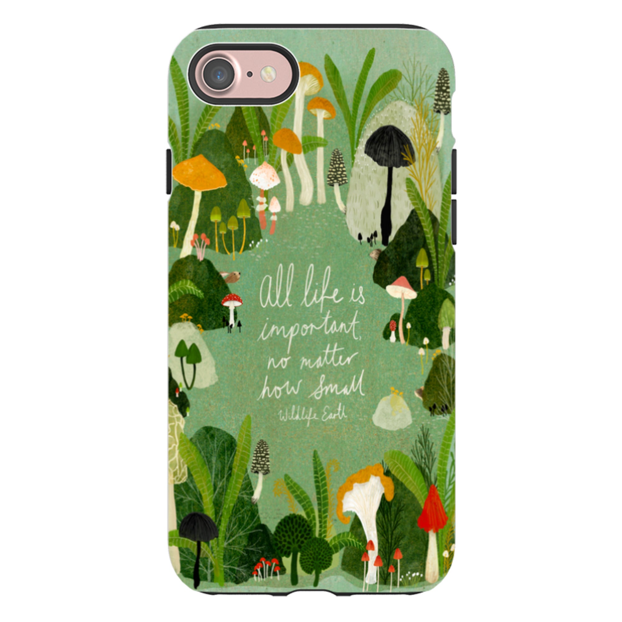 iPhone Tough Case - Wildlife Text By Katherine Quinn