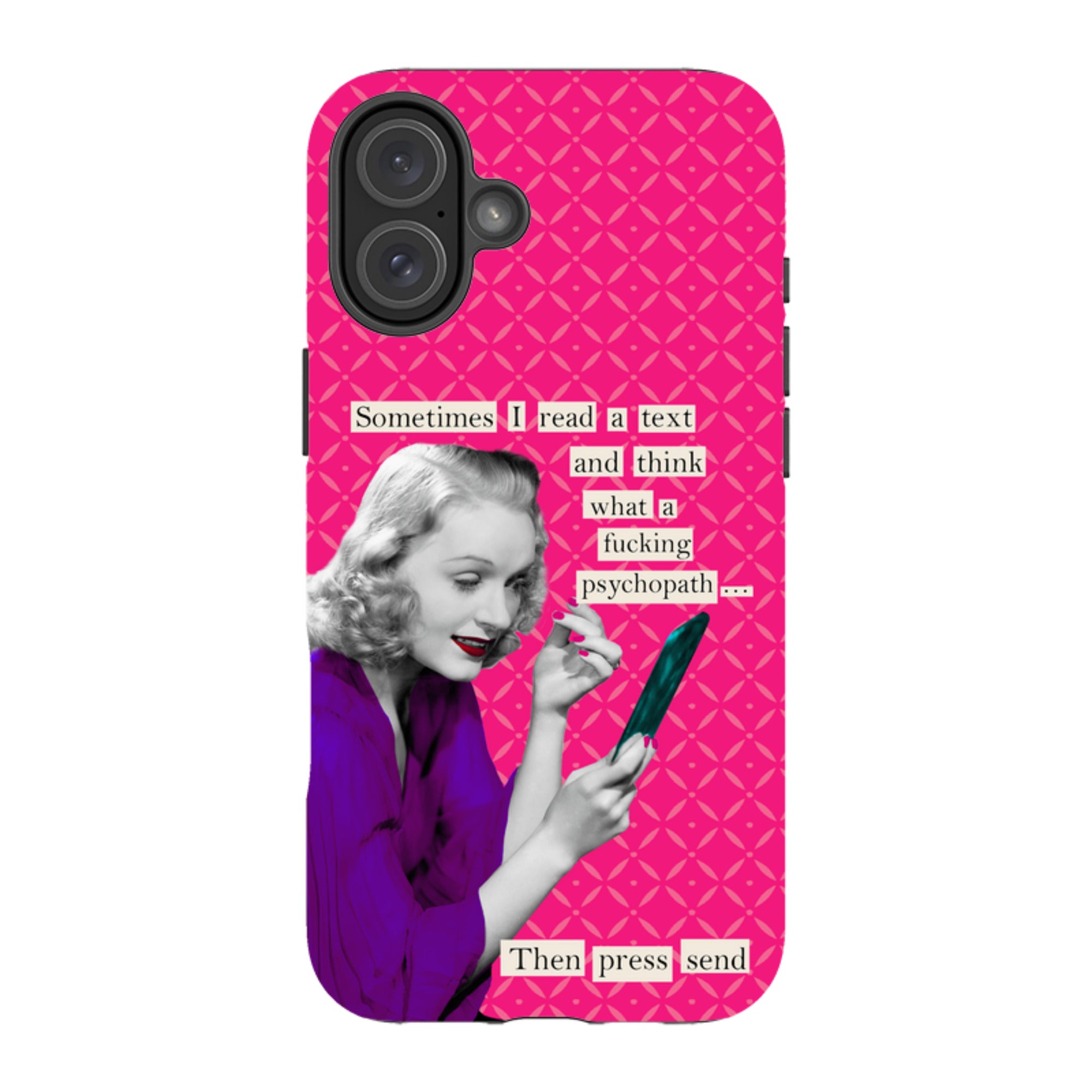 iPhone Tough Case - Psychopath By Clare Jordan