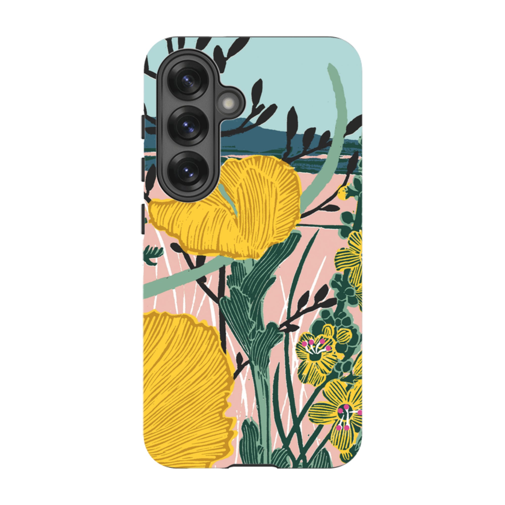 Samsung Tough Case - Yellow Poppies By Kate Heiss