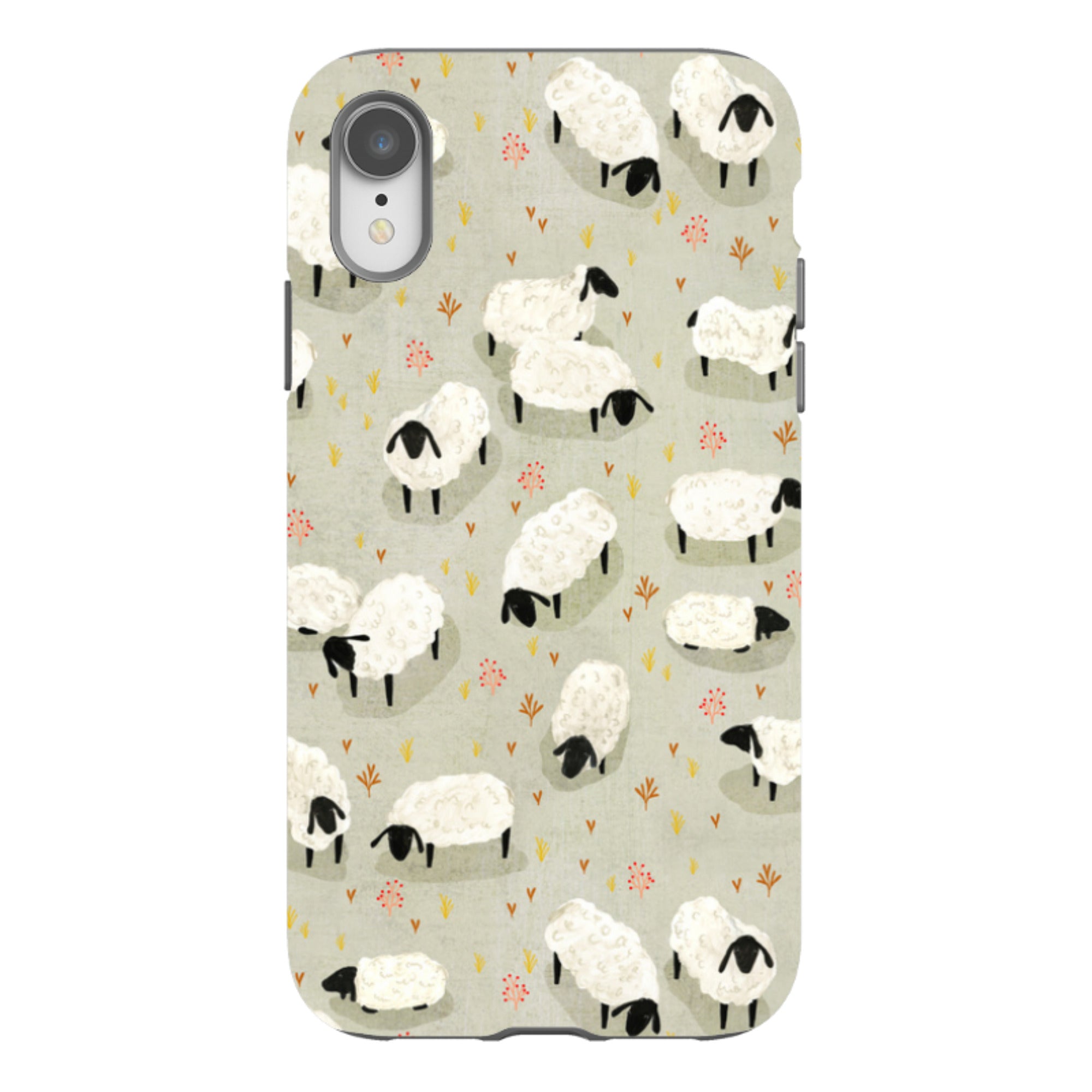 iPhone Tough Case - Sheep Grey By Katherine Quinn