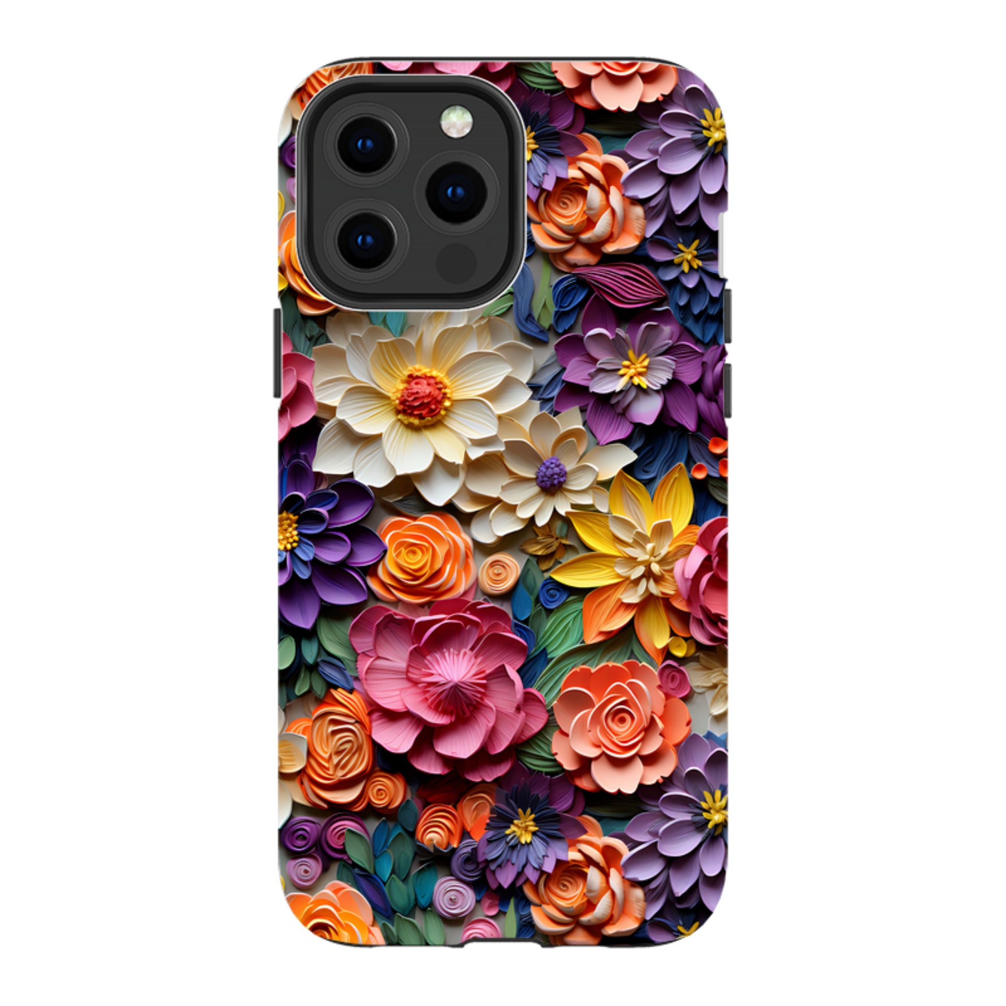 iPhone Tough Case -Violet Floral