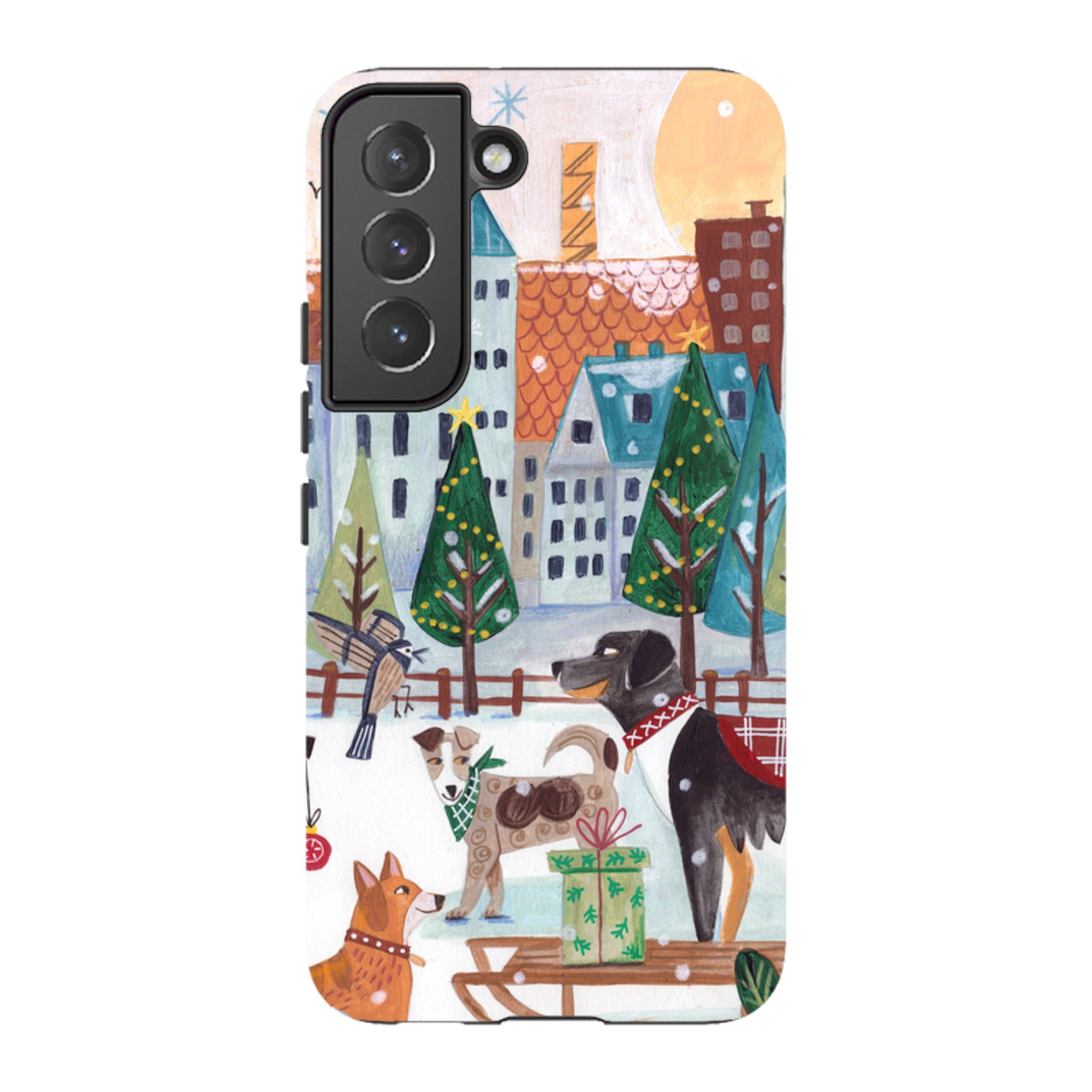 Samsung Tough Case - Christmas Dogs By Caroline Bonne Muller