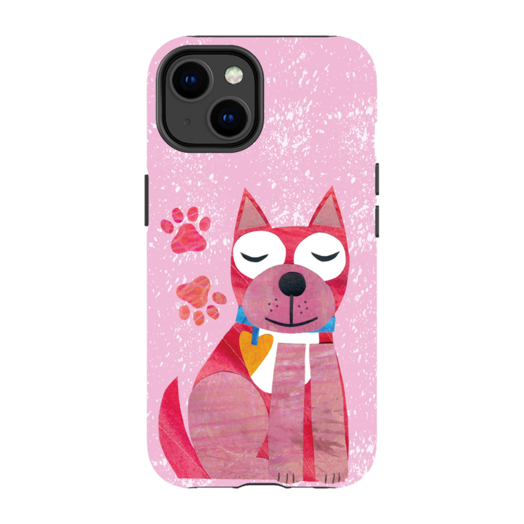 iPhone Tough Case - Dog With Heart By Tracey English