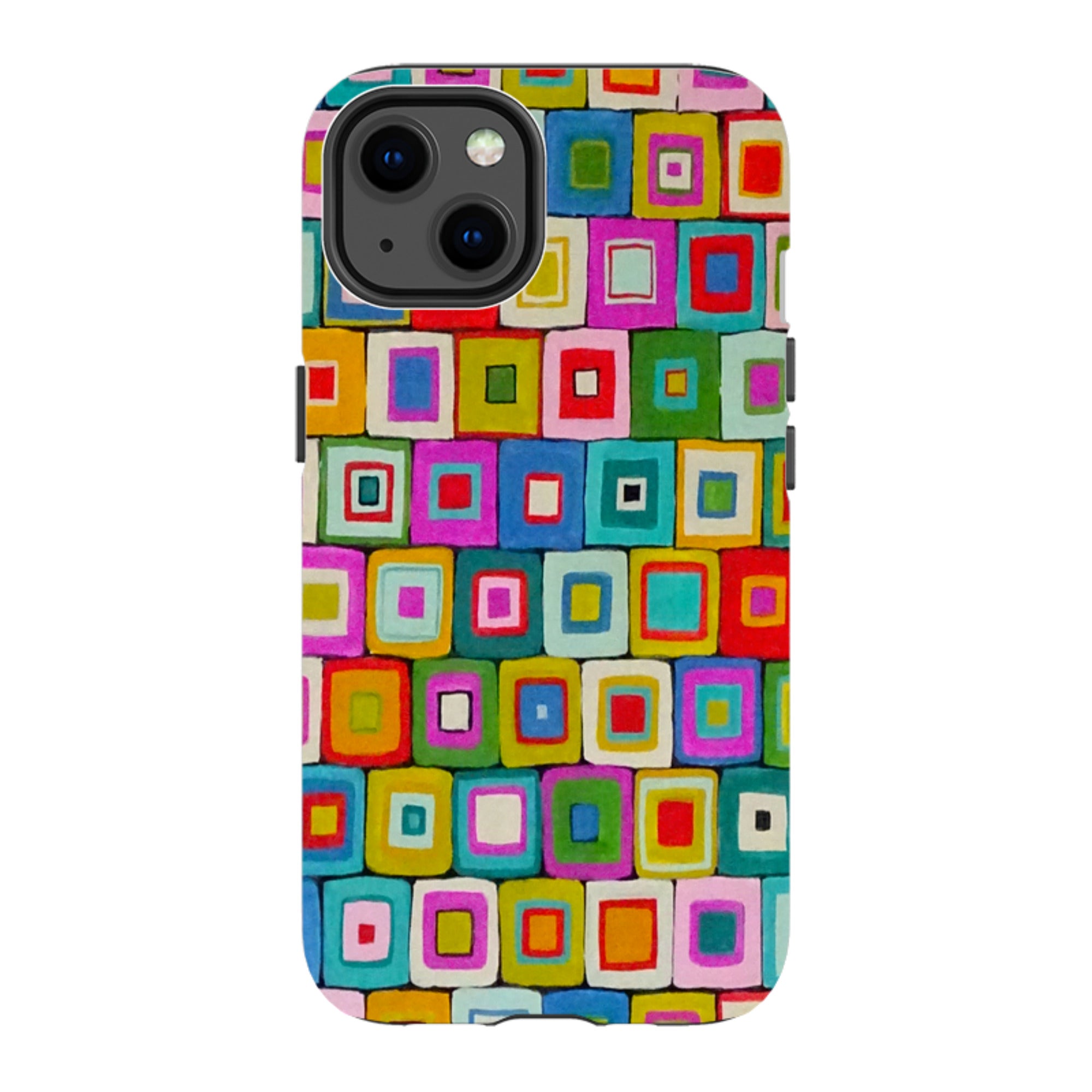 iPhone Tough Case - Atelier Blanket Squares Bright By Sarah Campbell