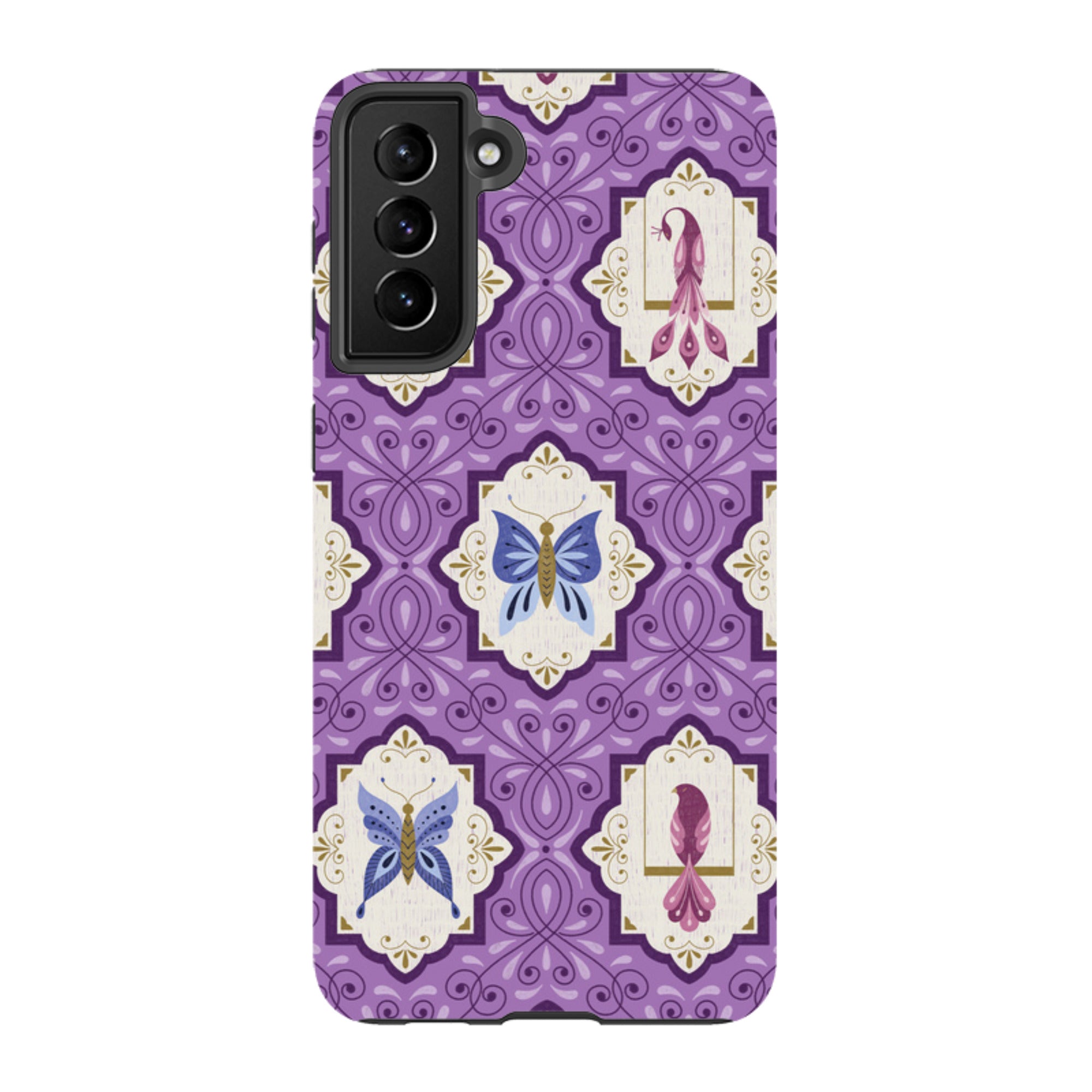 Samsung Tough Case - Wingframes Med Purple By Jenny Zemanek