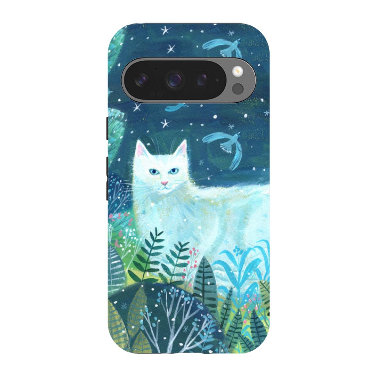 Google Tough Case - White Cat By Mary Stubberfield
