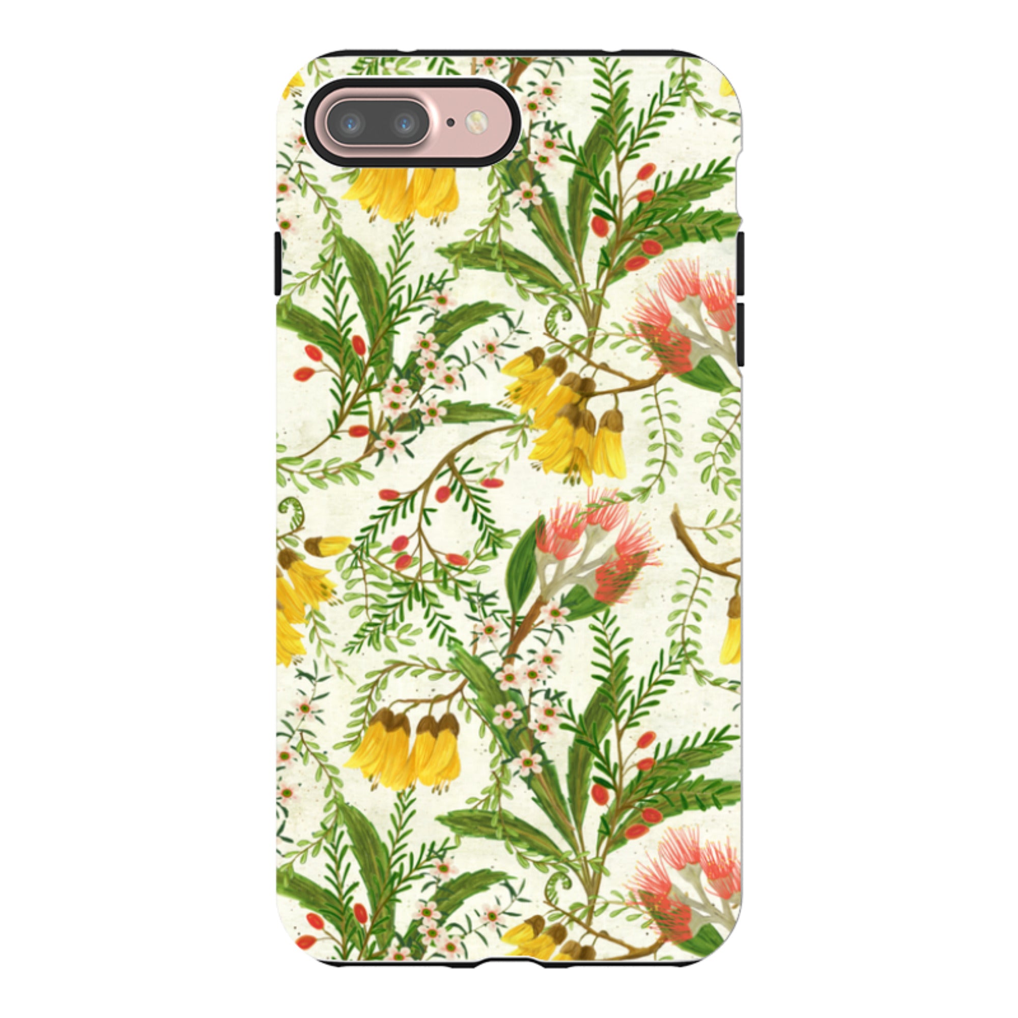 iPhone Tough Case - Kowhai And Bottle Brush By Katherine Quinn