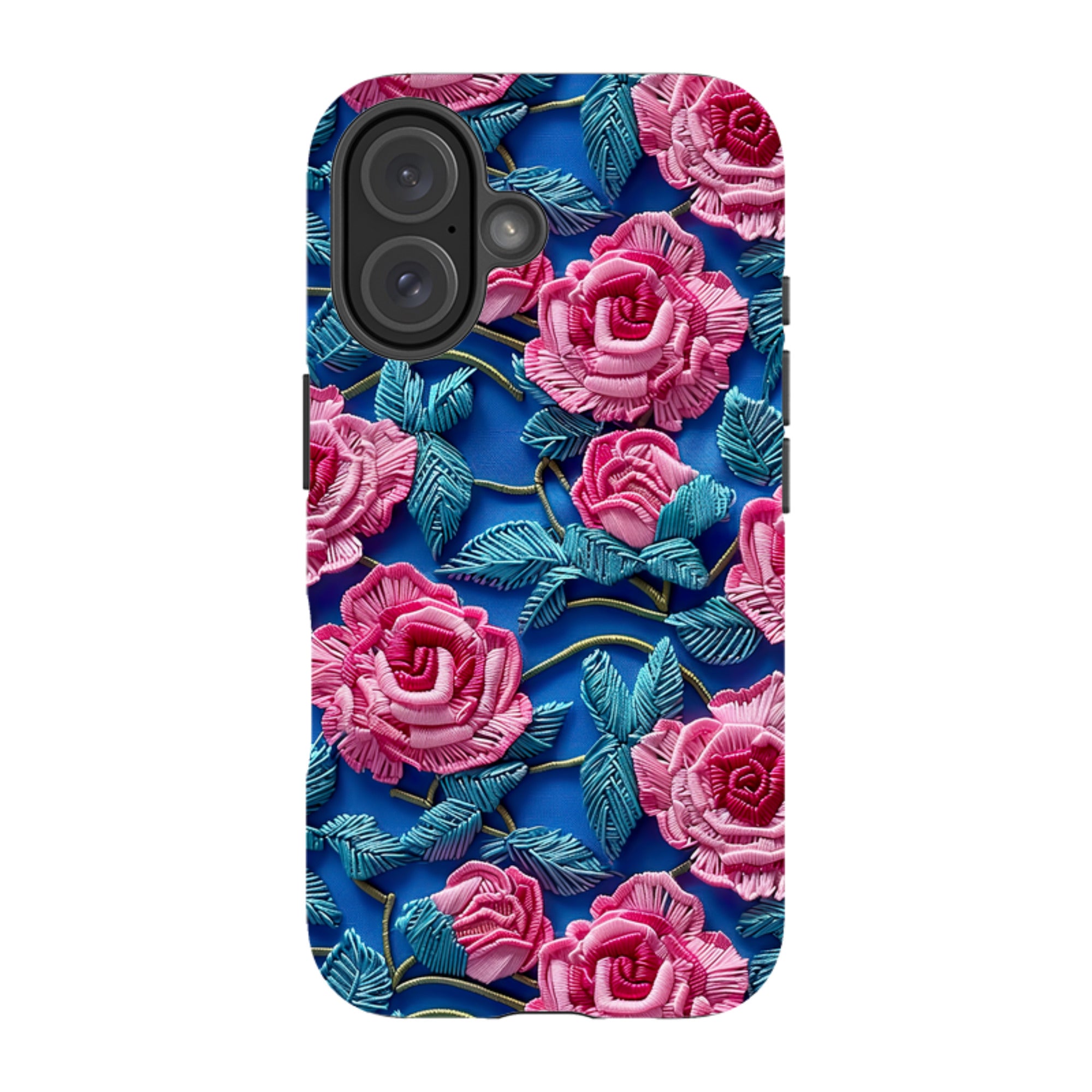 iPhone MagSafe Tough Case - Blue Summer Roses