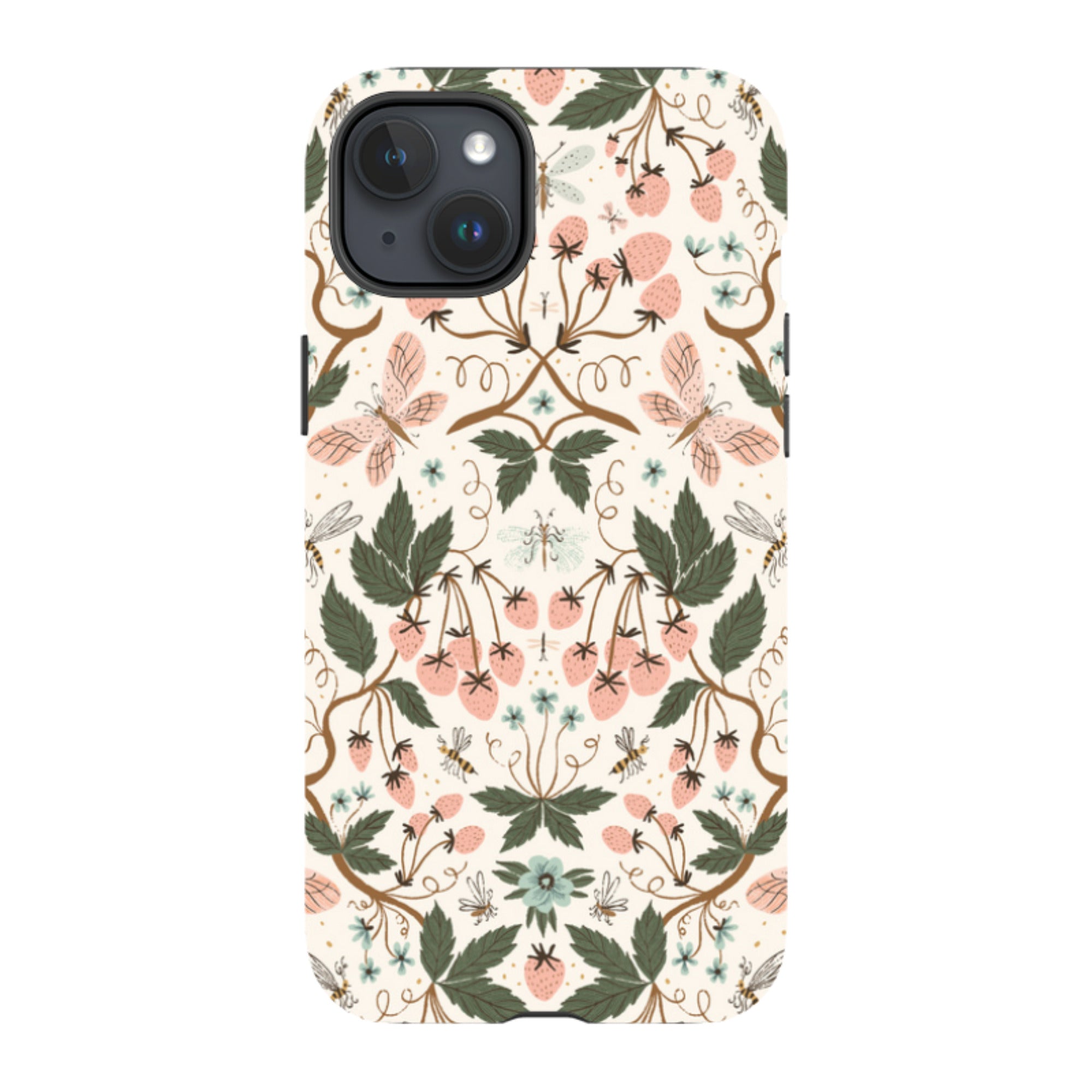 iPhone MagSafe Tough Case - Bugs and Berries Pattern By Meghann Rader