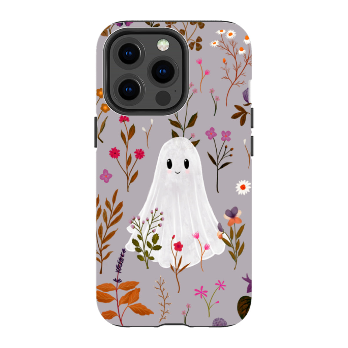 iPhone Tough Case - Ghost in the Garden - Mauve Multi By Katherine Quinn