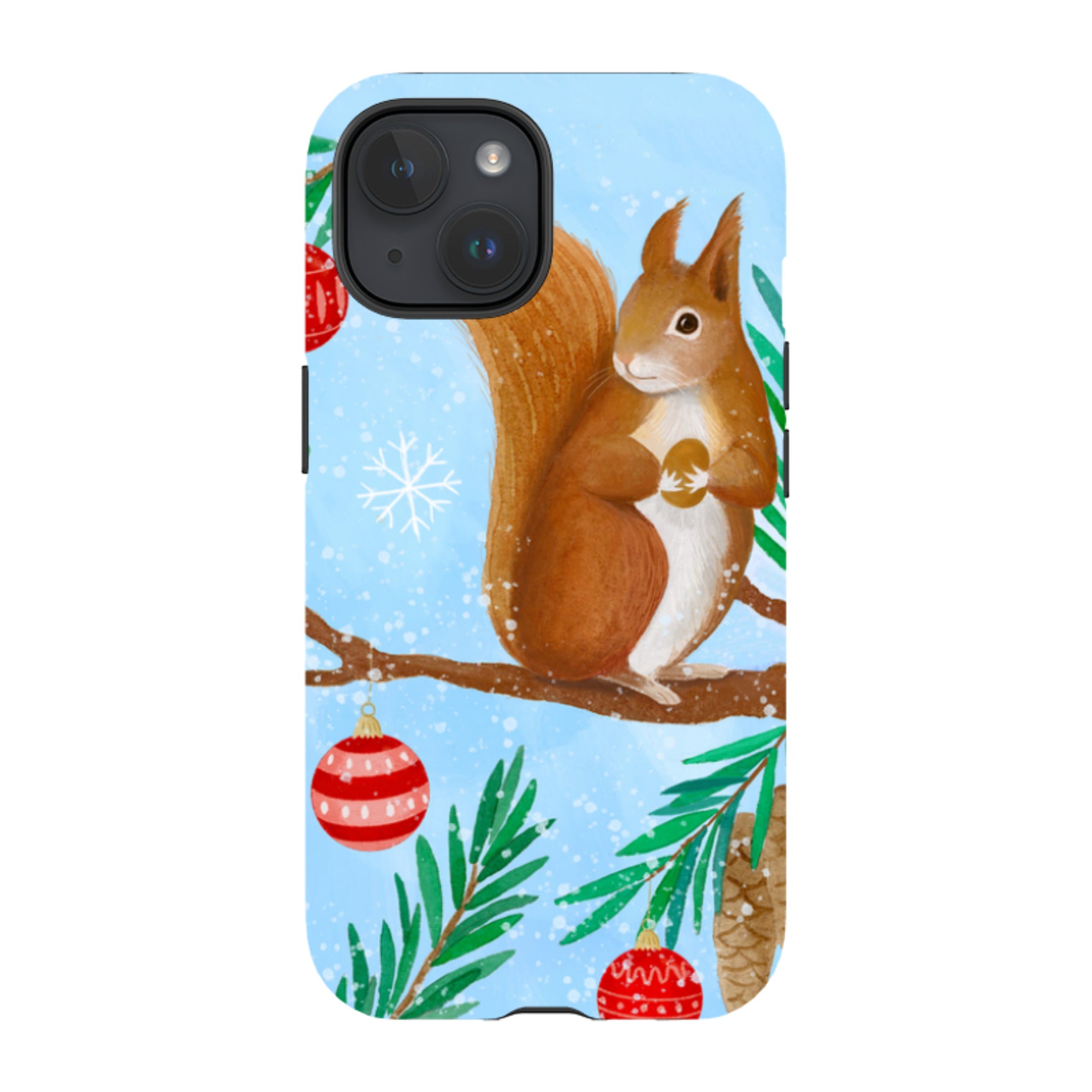 iPhone Tough Case - Winter Squirrel By Bex Parkin