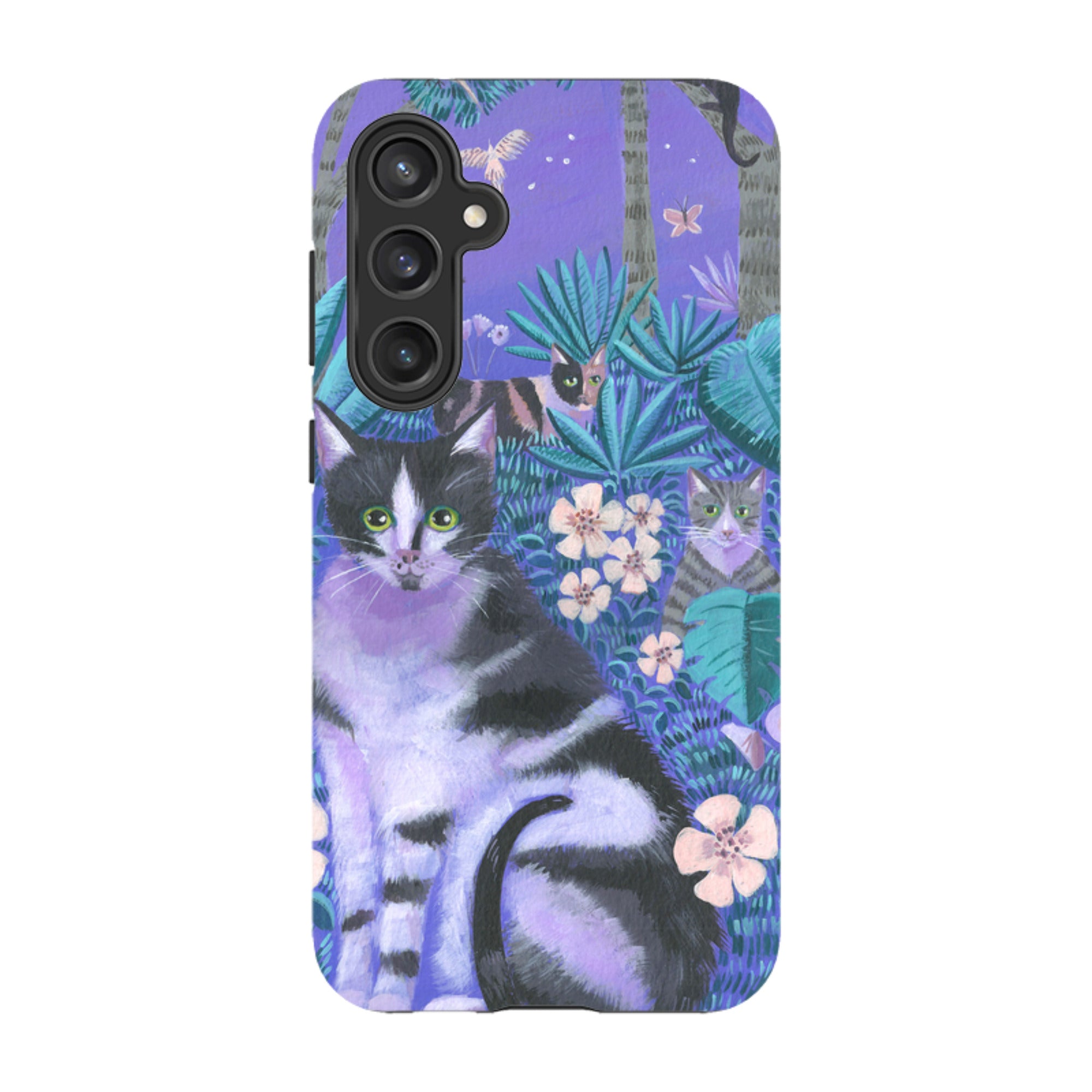 Samsung Tough Case - Night Cats 2 By Mary Stubberfield