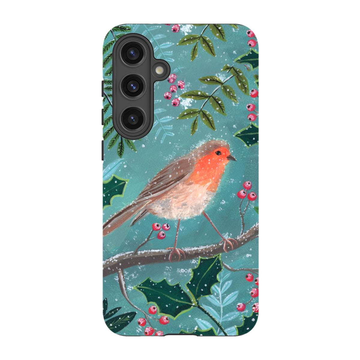 Samsung Tough Case - Christmas Robin By Mary Stubberfield