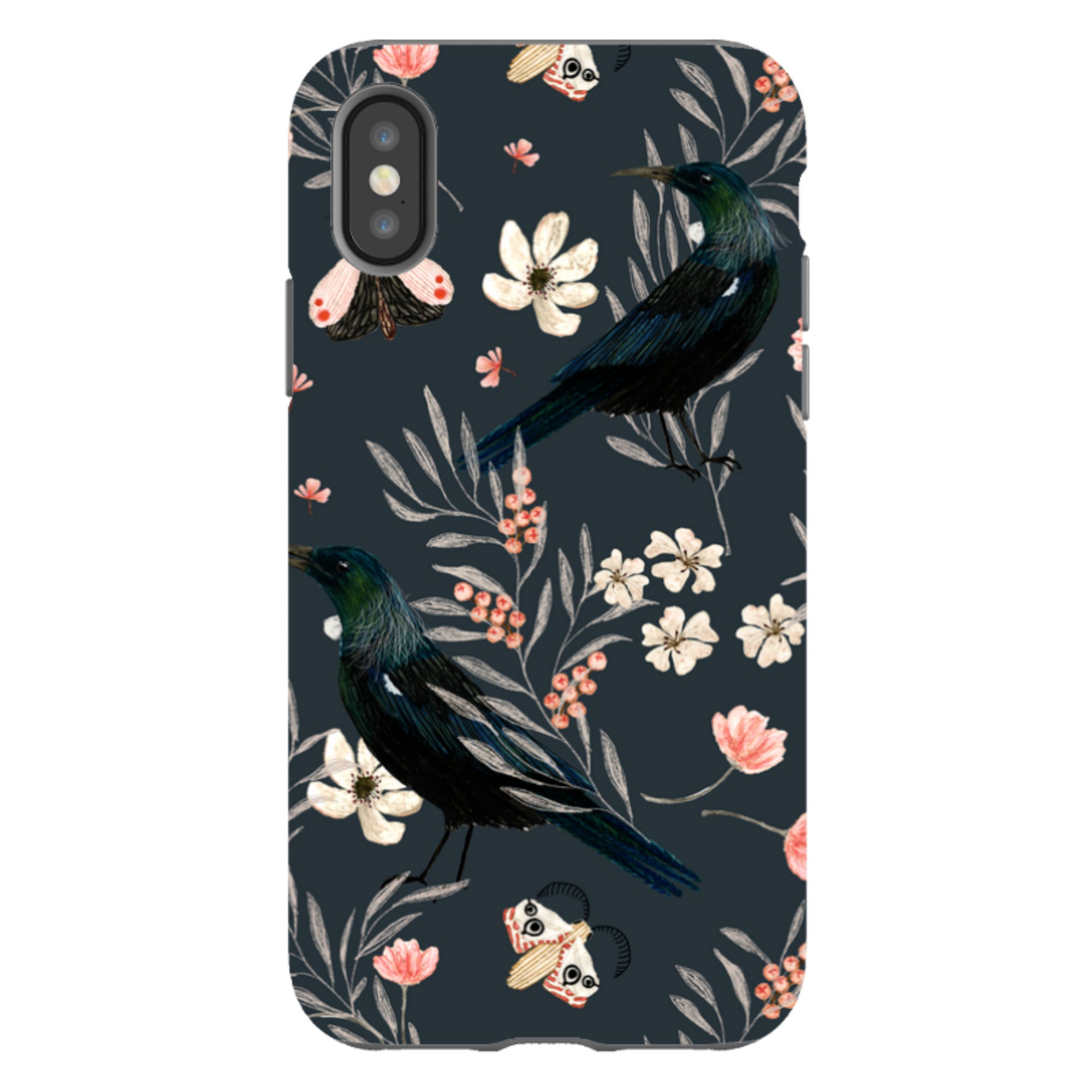 iPhone Tough Case - Moths And Tuis By Katherine Quinn