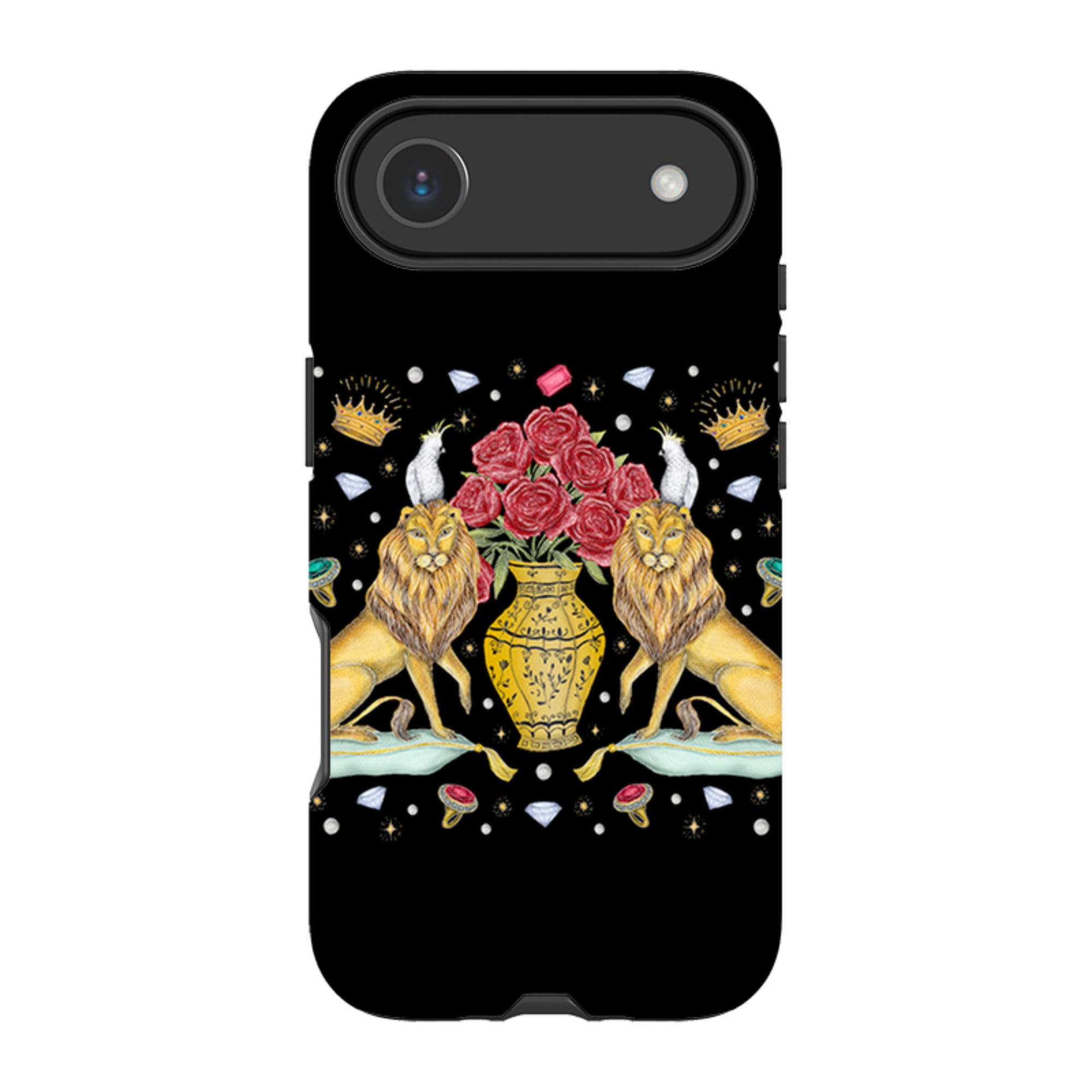 iPhone Tough Case - Lion And Vase By Catherine Rowe