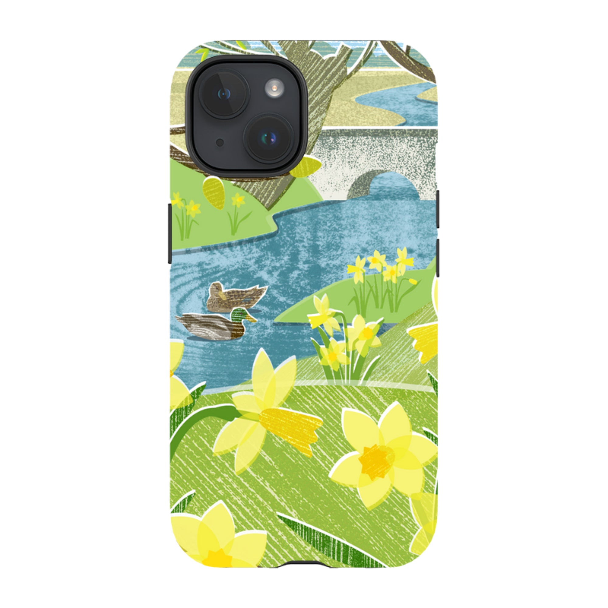 iPhone Tough Case - Daffs And Ducks By Liane Payne