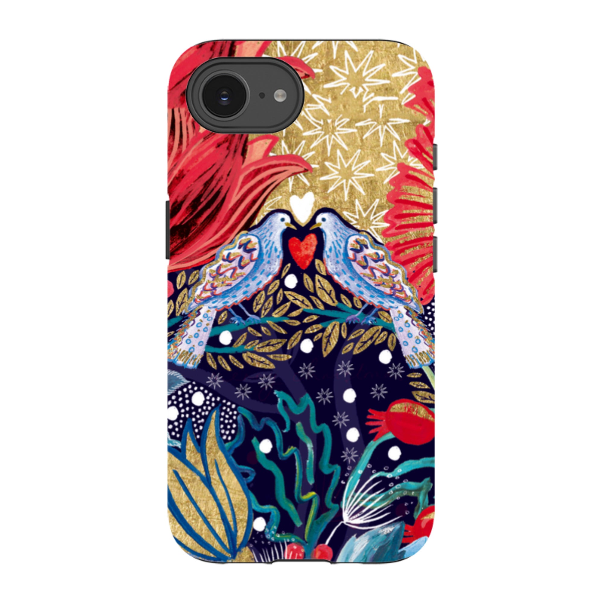 iPhone Tough Case - Turtle Doves By Emma Frances Grant