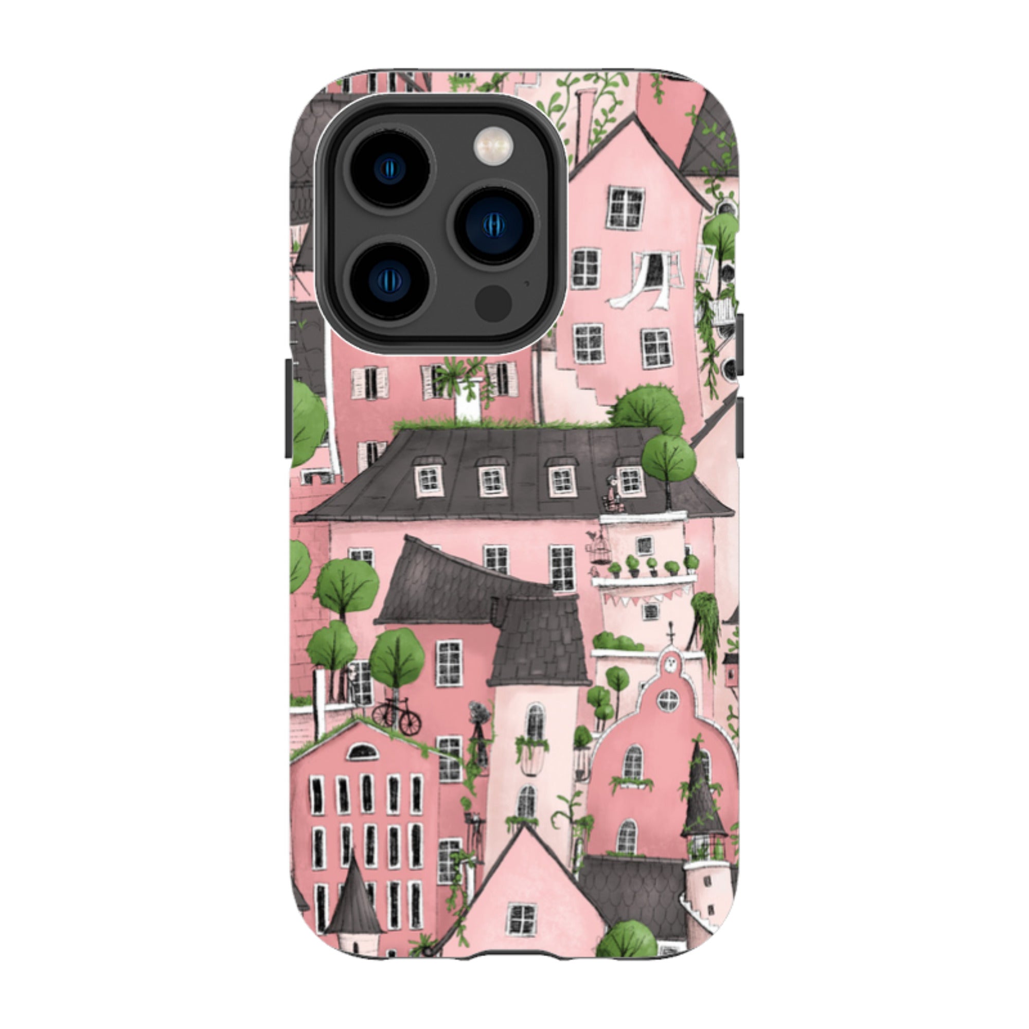 iPhone Tough Case - Pink City By Maja Lindberg