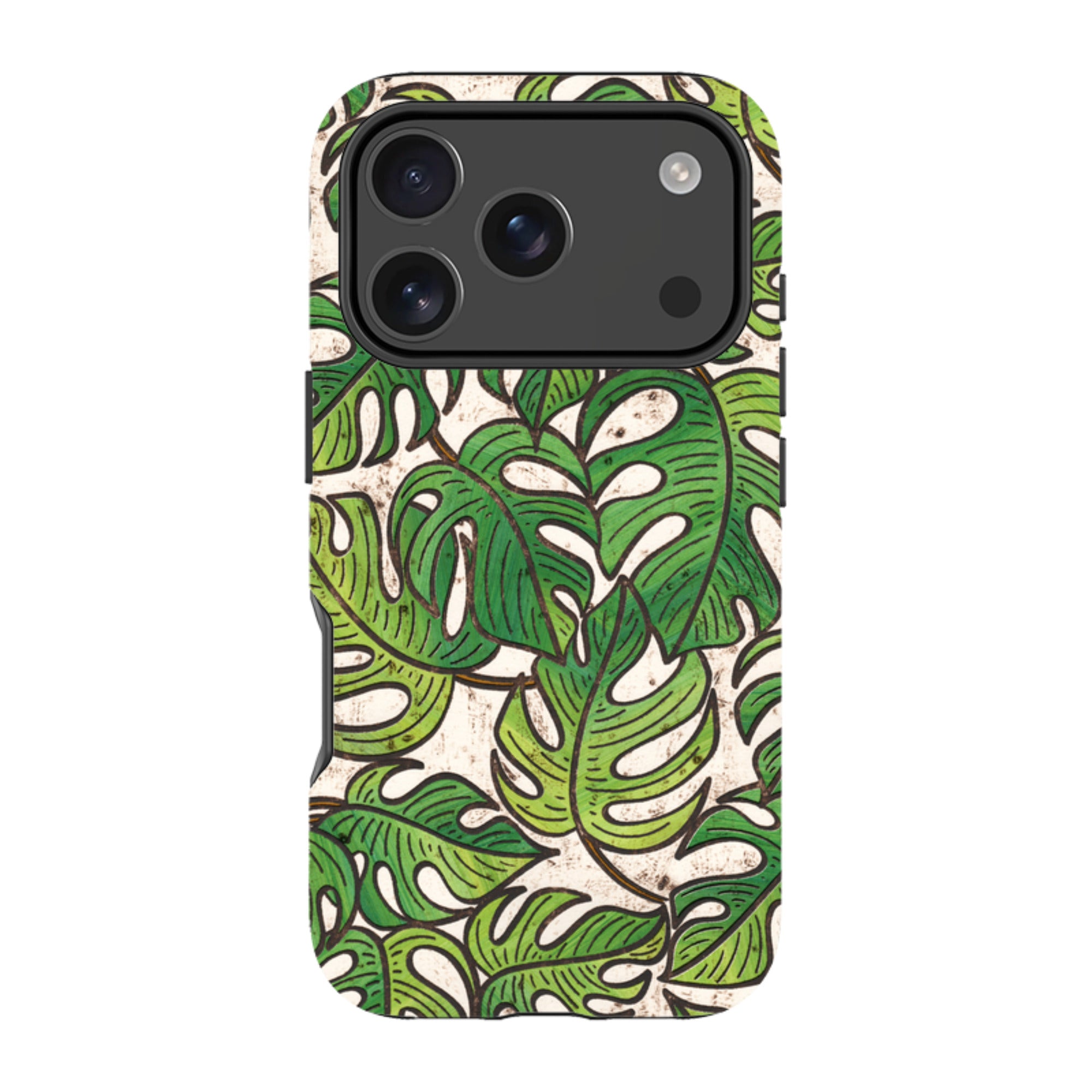iPhone MagSafe Tough Case - Green Floral 1 By Amelia Bowman