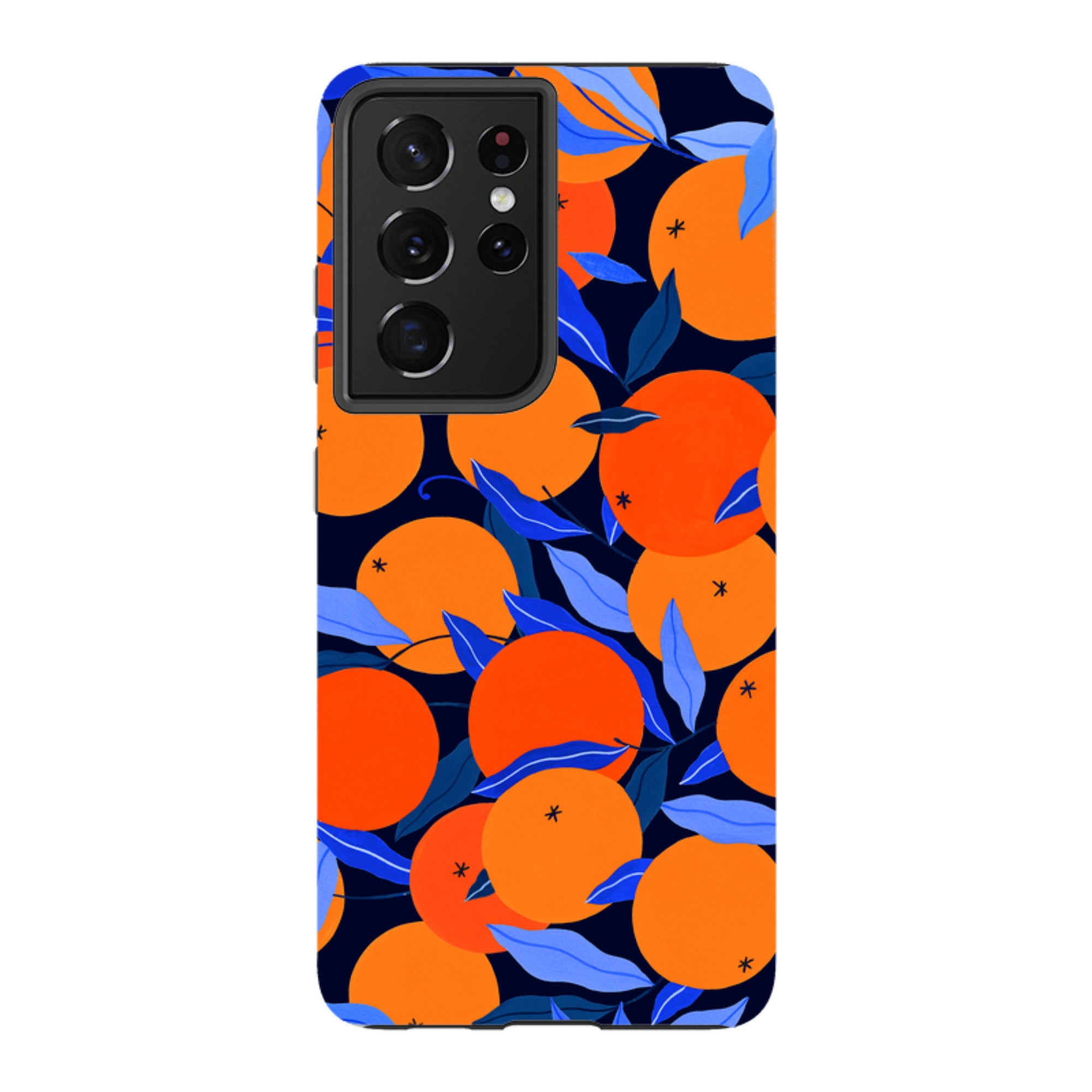 Samsung Tough Case - Arancello Navy Pattern By Madalina Andronic