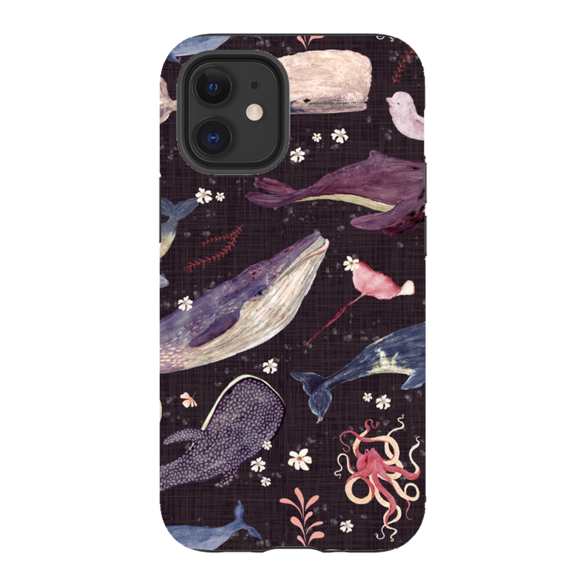 iPhone Tough Case - Whale Song Grape By Katherine Quinn