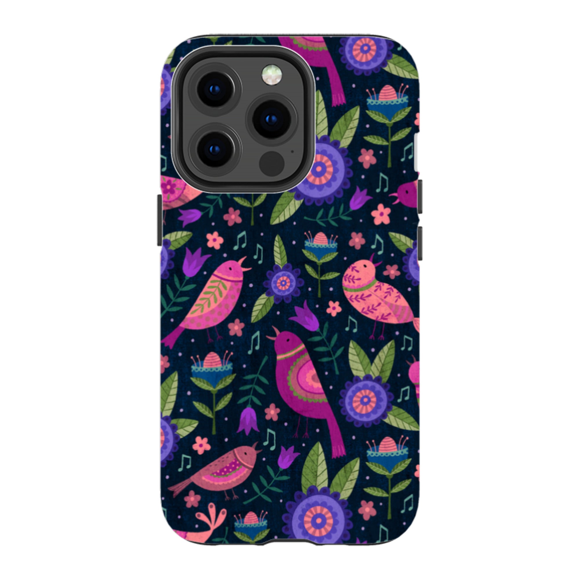 iPhone Tough Case - Bird Pattern VI By Suzy Taylor