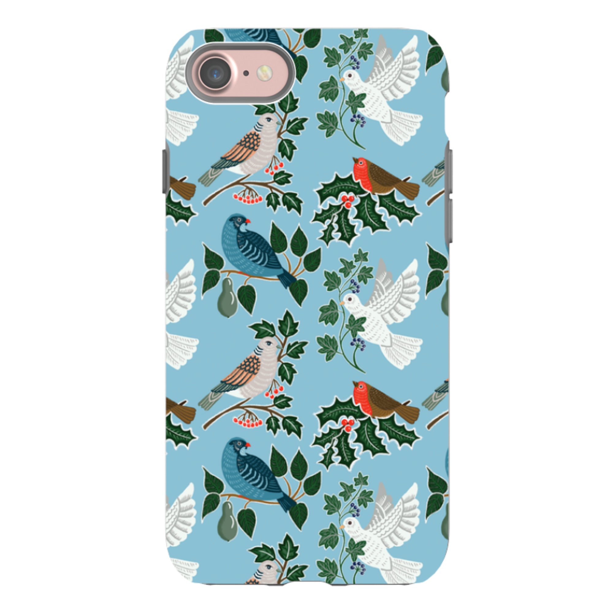 iPhone Tough Case - Winter Birds-2 By kate Heiss