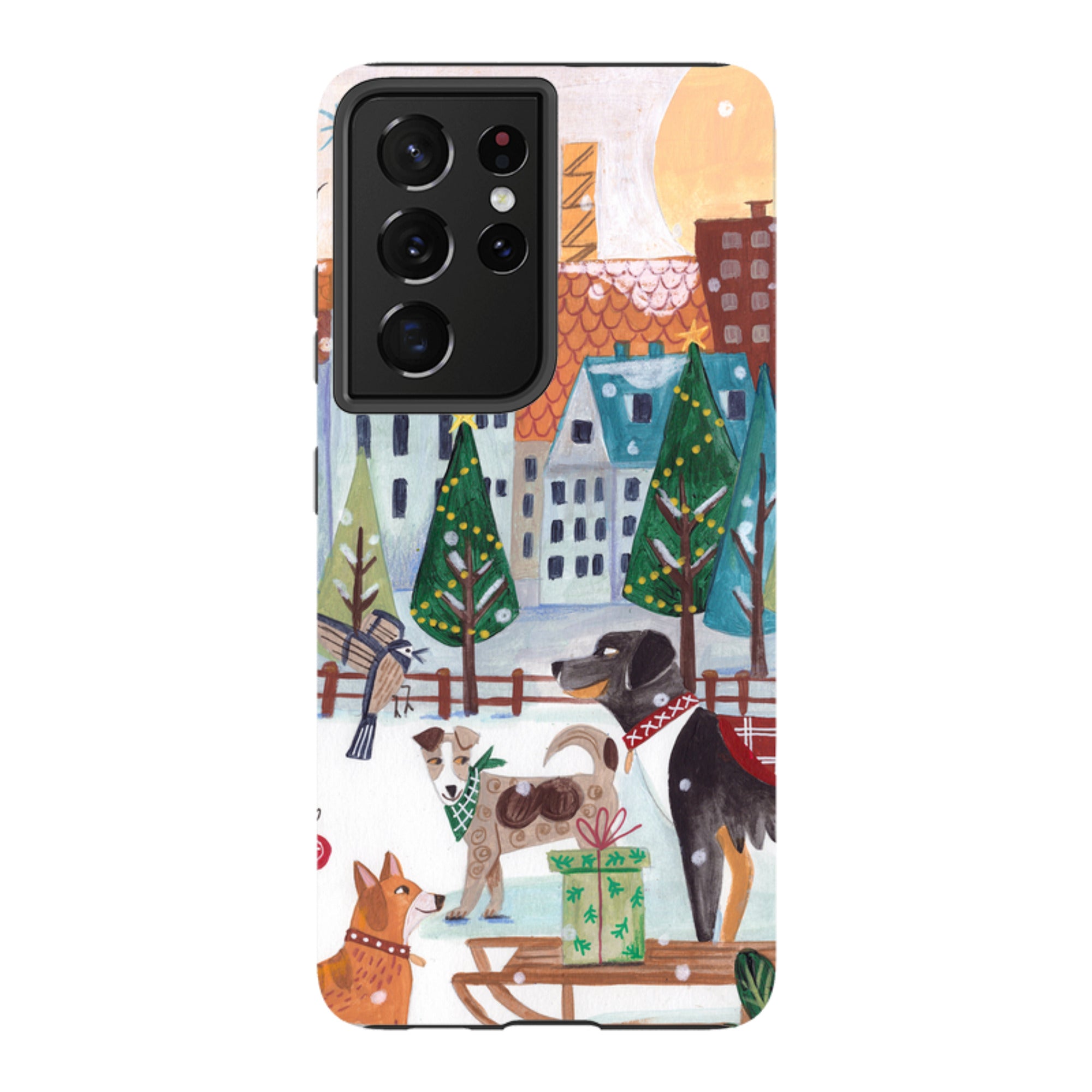 Samsung Tough Case - Christmas Dogs By Caroline Bonne Muller