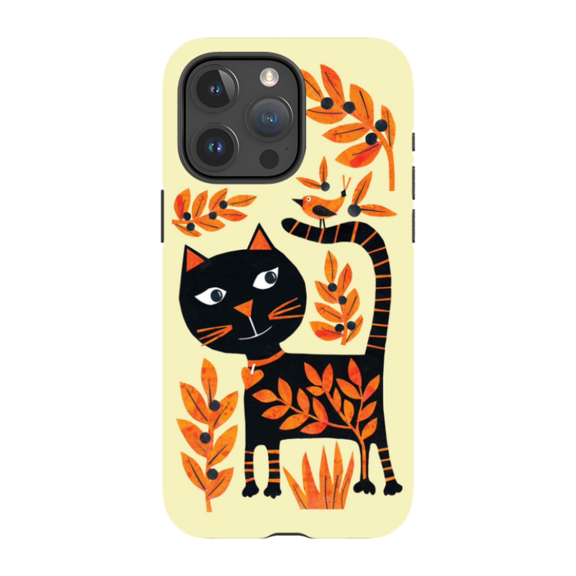 iPhone MagSafe Tough Case - Halloween Folk Cat By Tracey English