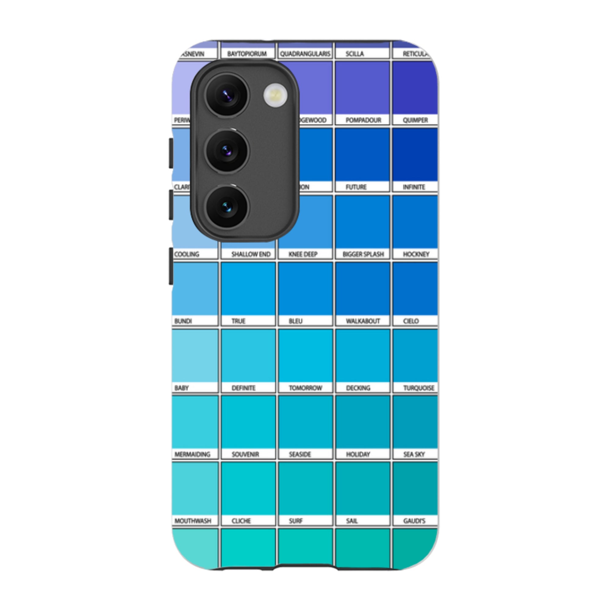 Samsung Tough Case - Blue Chromology By Kitty Joseph