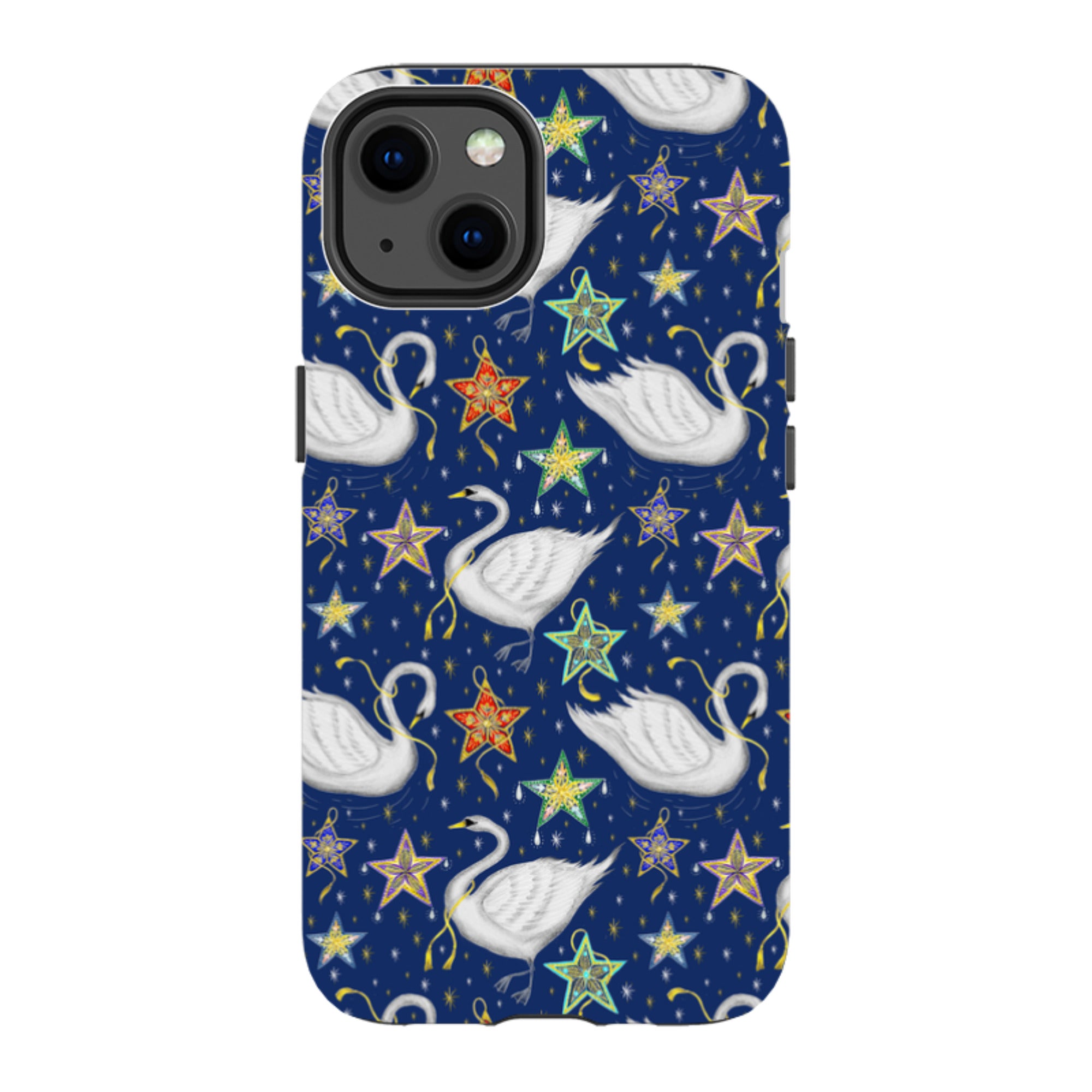 iPhone Tough Case - Swan Pattern By Catherine Rowe