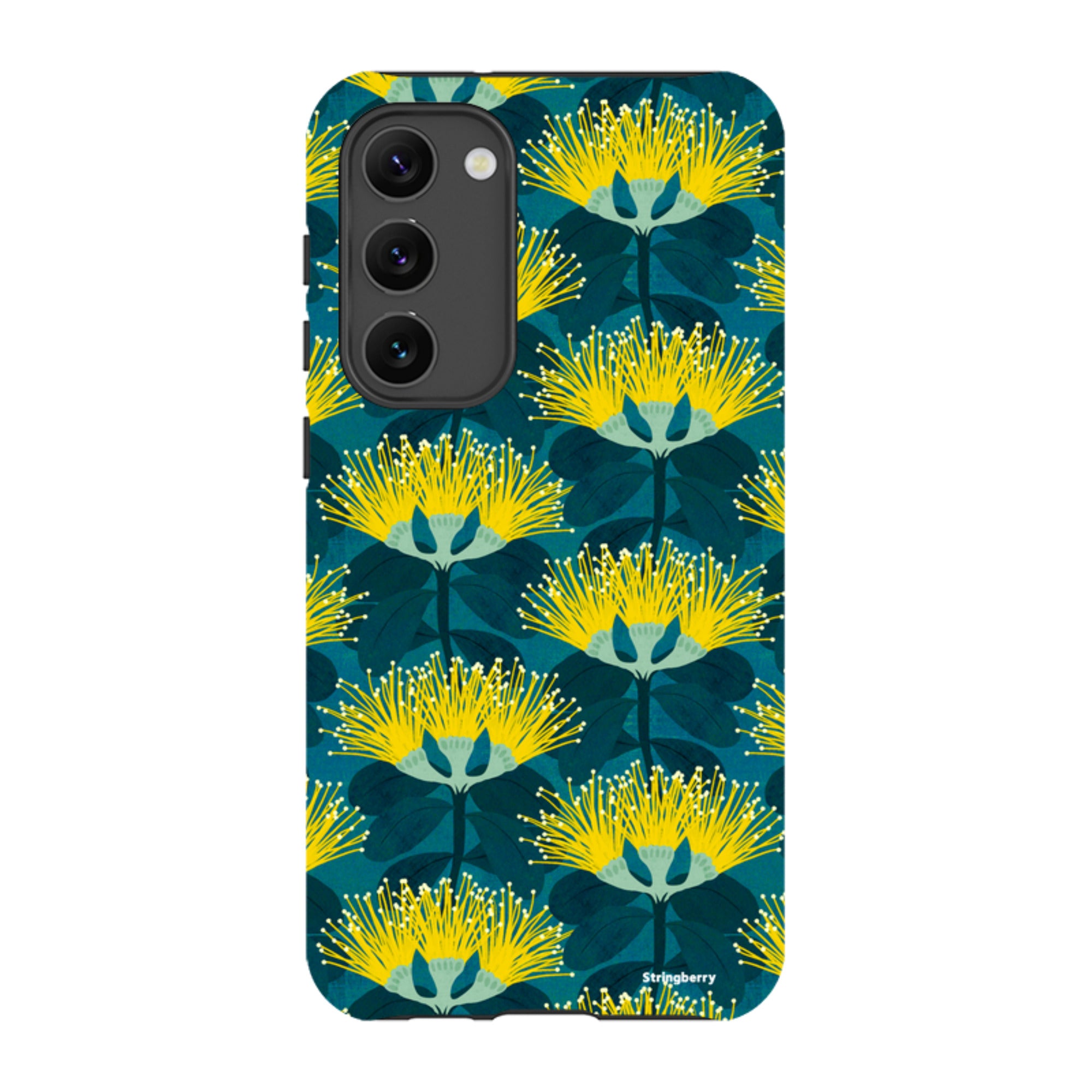 Samsung Tough Case - Pohutukawa Yellow And Blue By Katherine Quinn