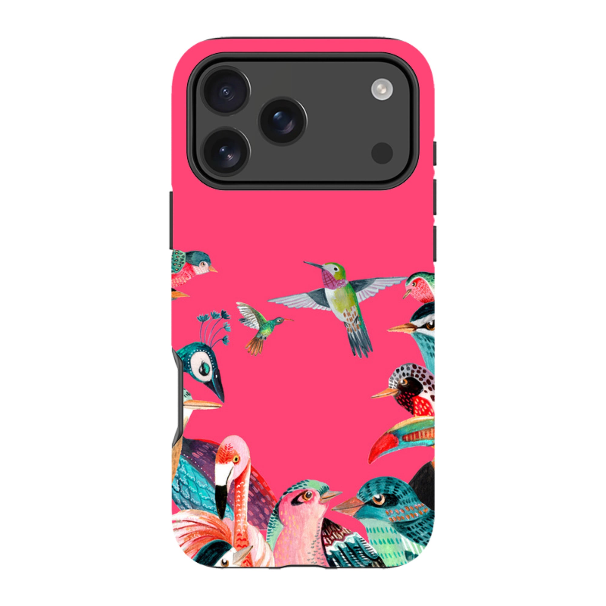 iPhone Tough Case - Pink Birds By Caroline Bonne Muller
